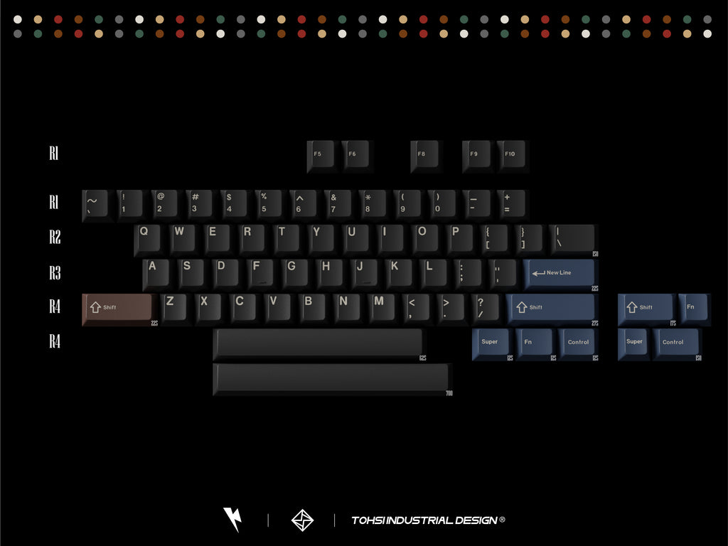 Keykobo Retro Mixed Lights R2 Keycaps