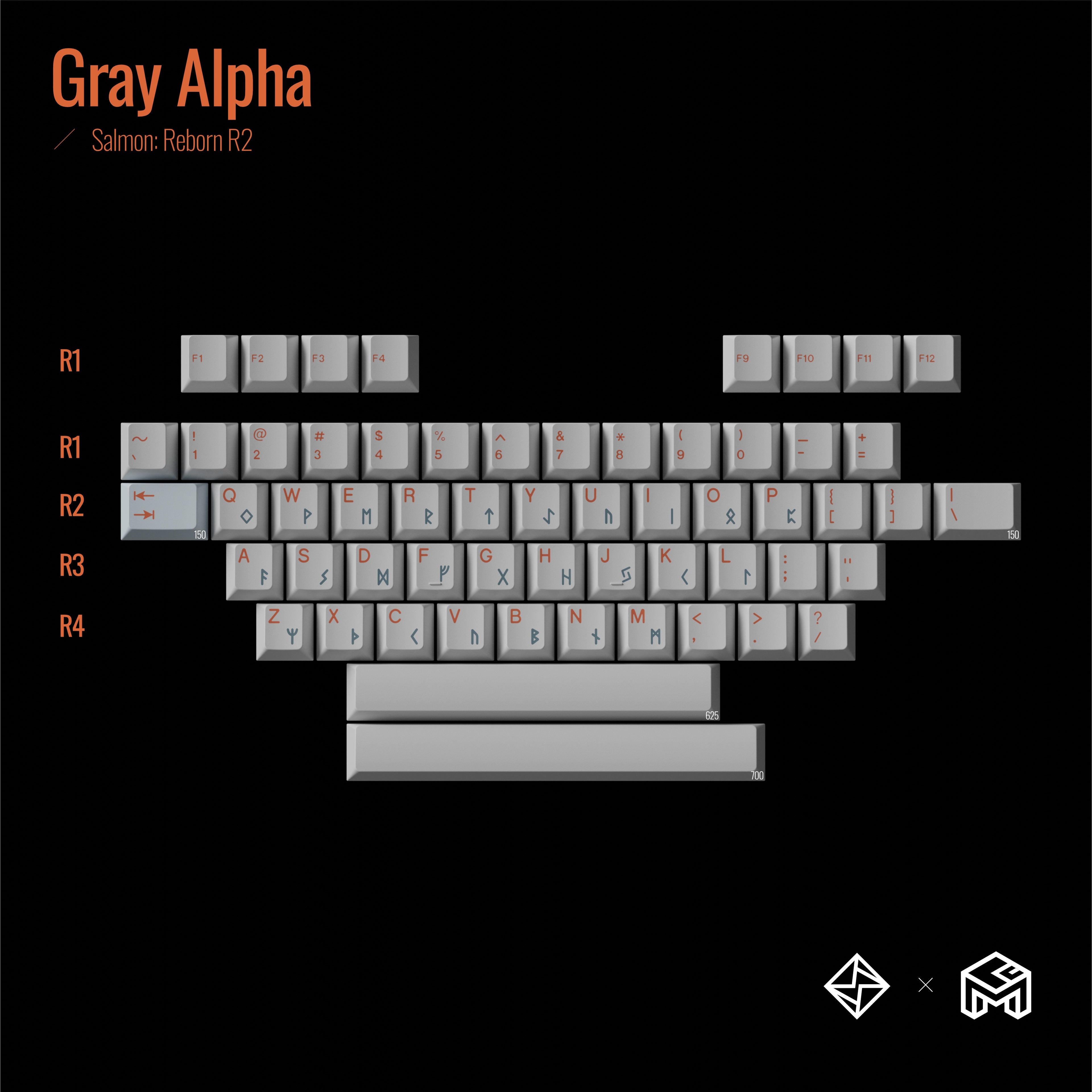 Salmon Reborn R2 Keycaps