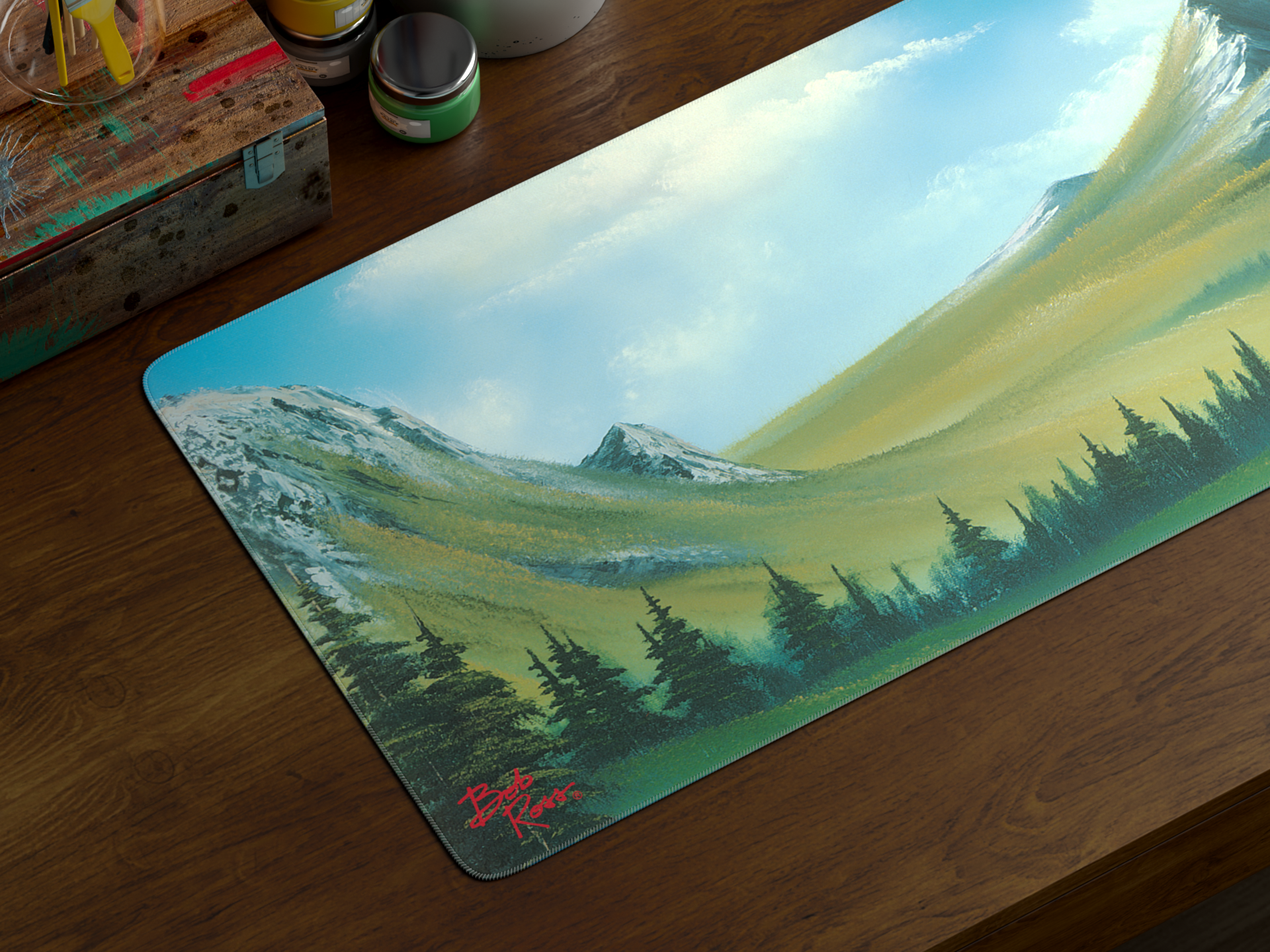 Bob Ross Deskmat