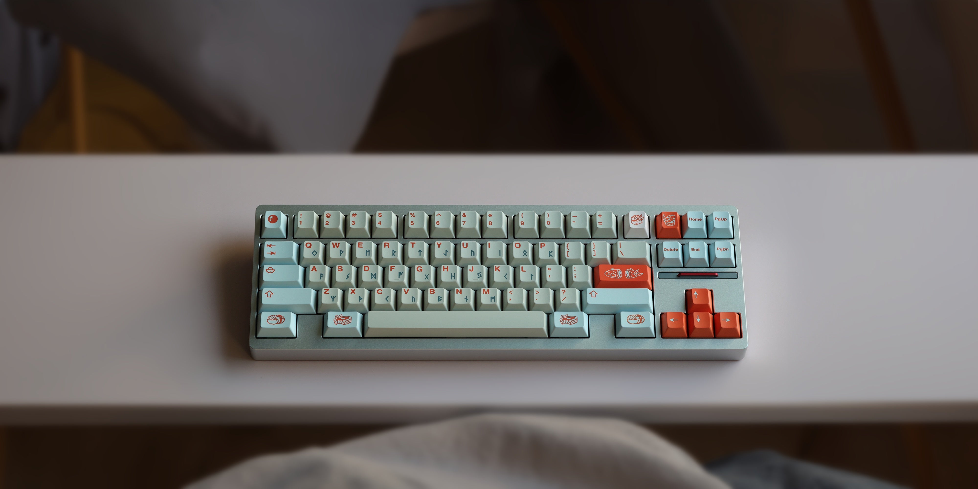 Salmon Reborn R2 Keycaps - Group-Buy