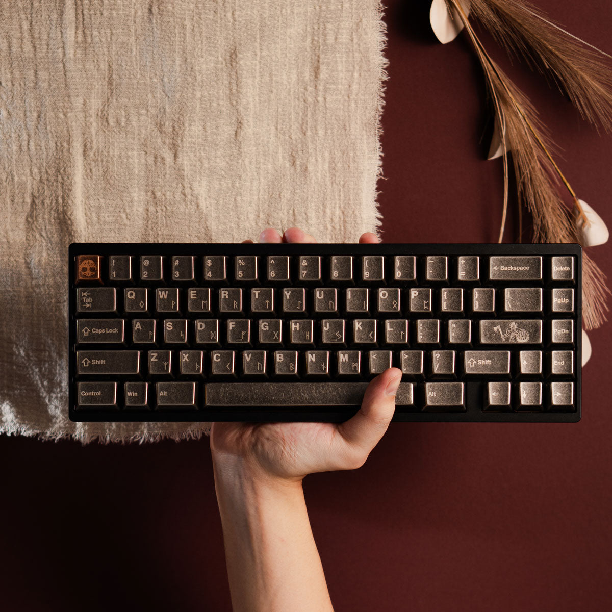 Awekeys Viking Antiques Metal Keycaps Set