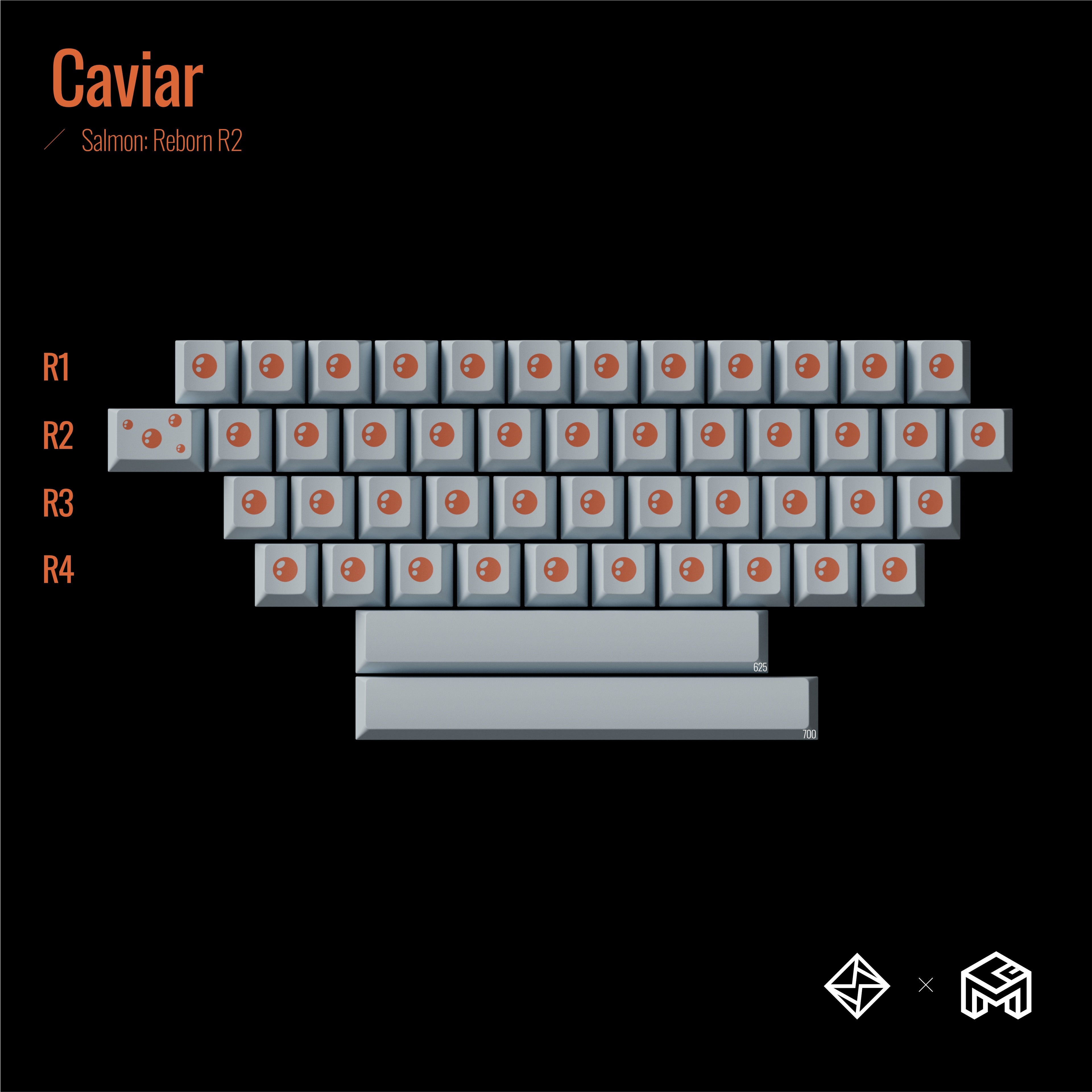 Salmon Reborn R2 Keycaps