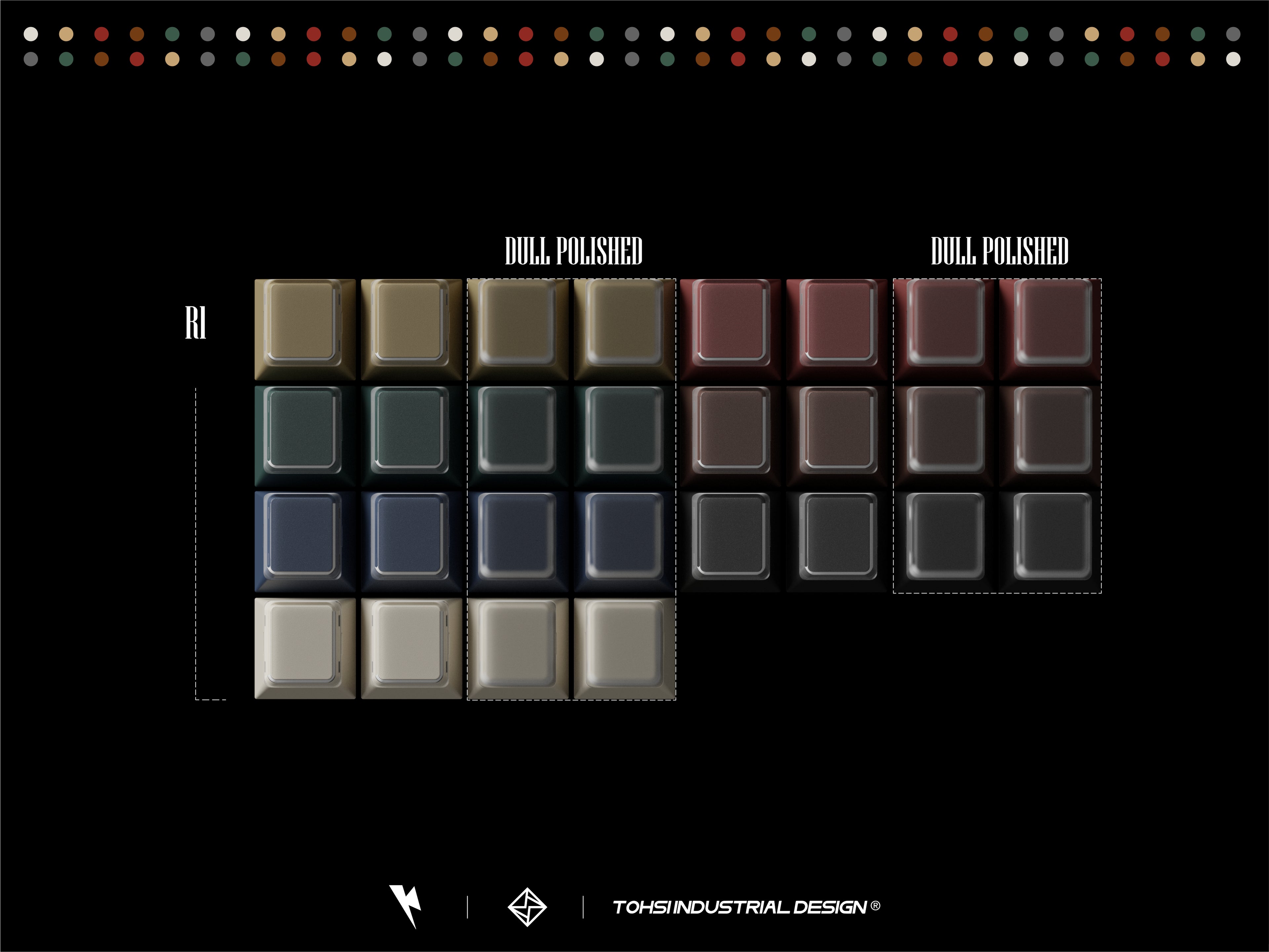 Keykobo Retro Mixed Lights R2 Keycaps