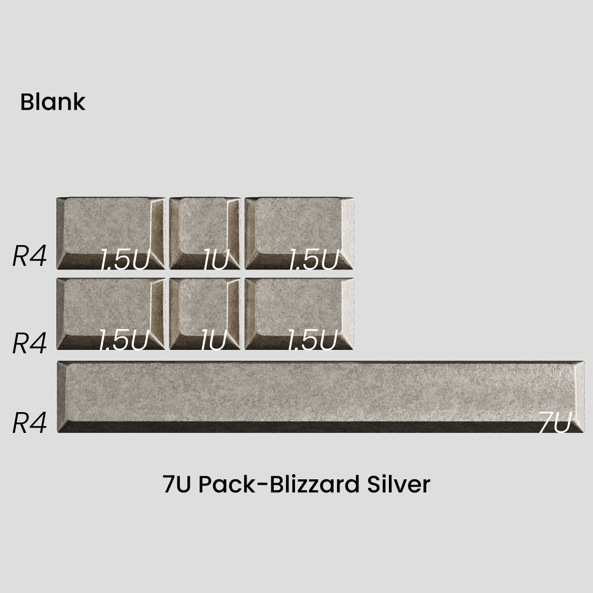 Awekeys Wild Ice Full Metal Keycaps Set - Group-Buy