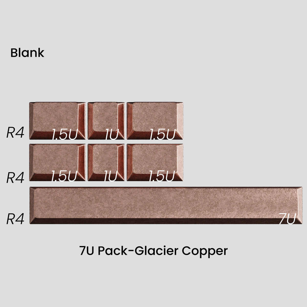 Awekeys Wild Ice Full Metal Keycaps Set - Group-Buy