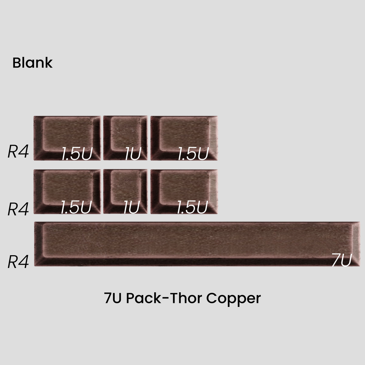 Awekeys Viking Antiques Metal Keycaps Set