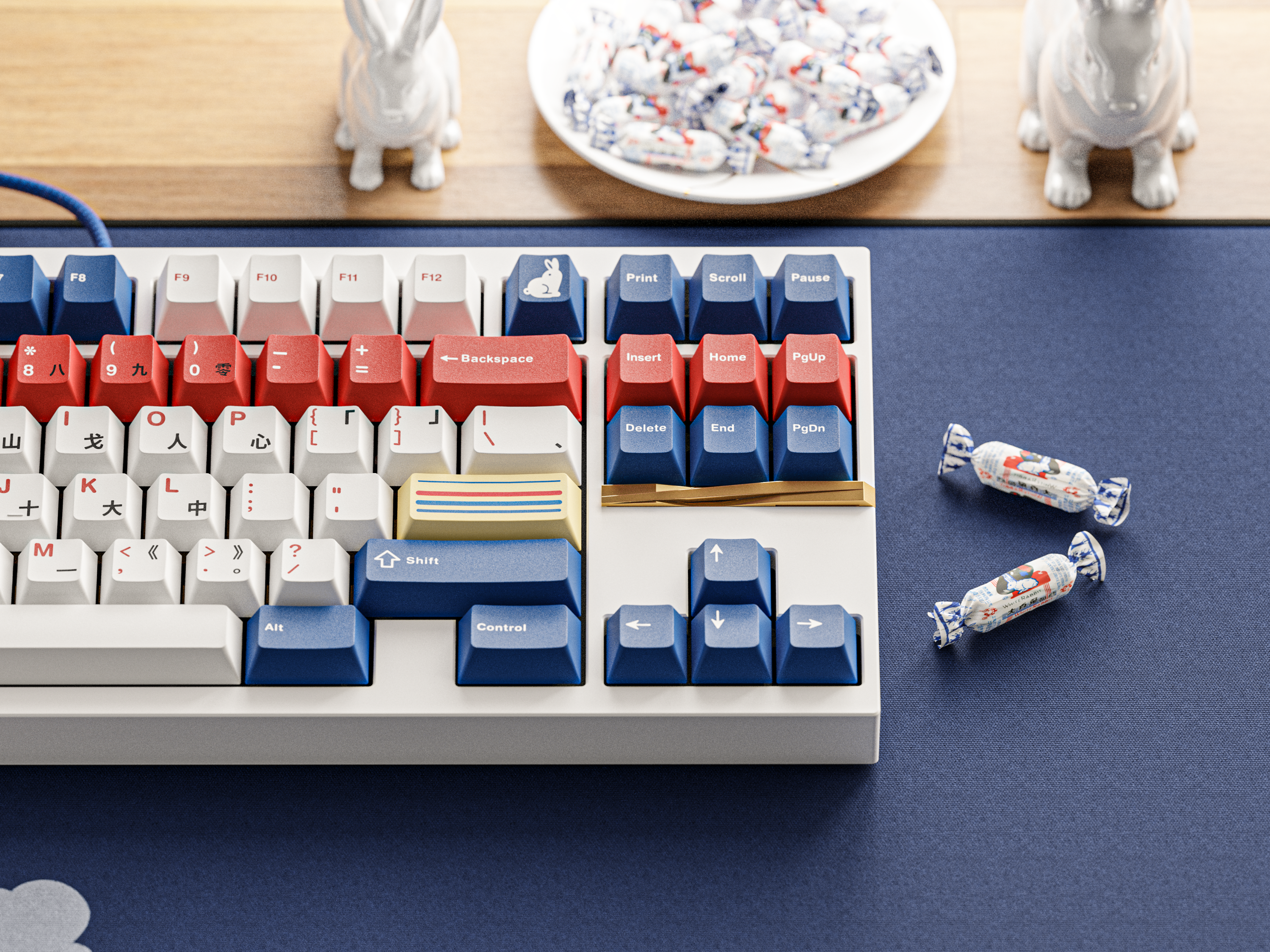 KKB Moon Rabbit Keycaps