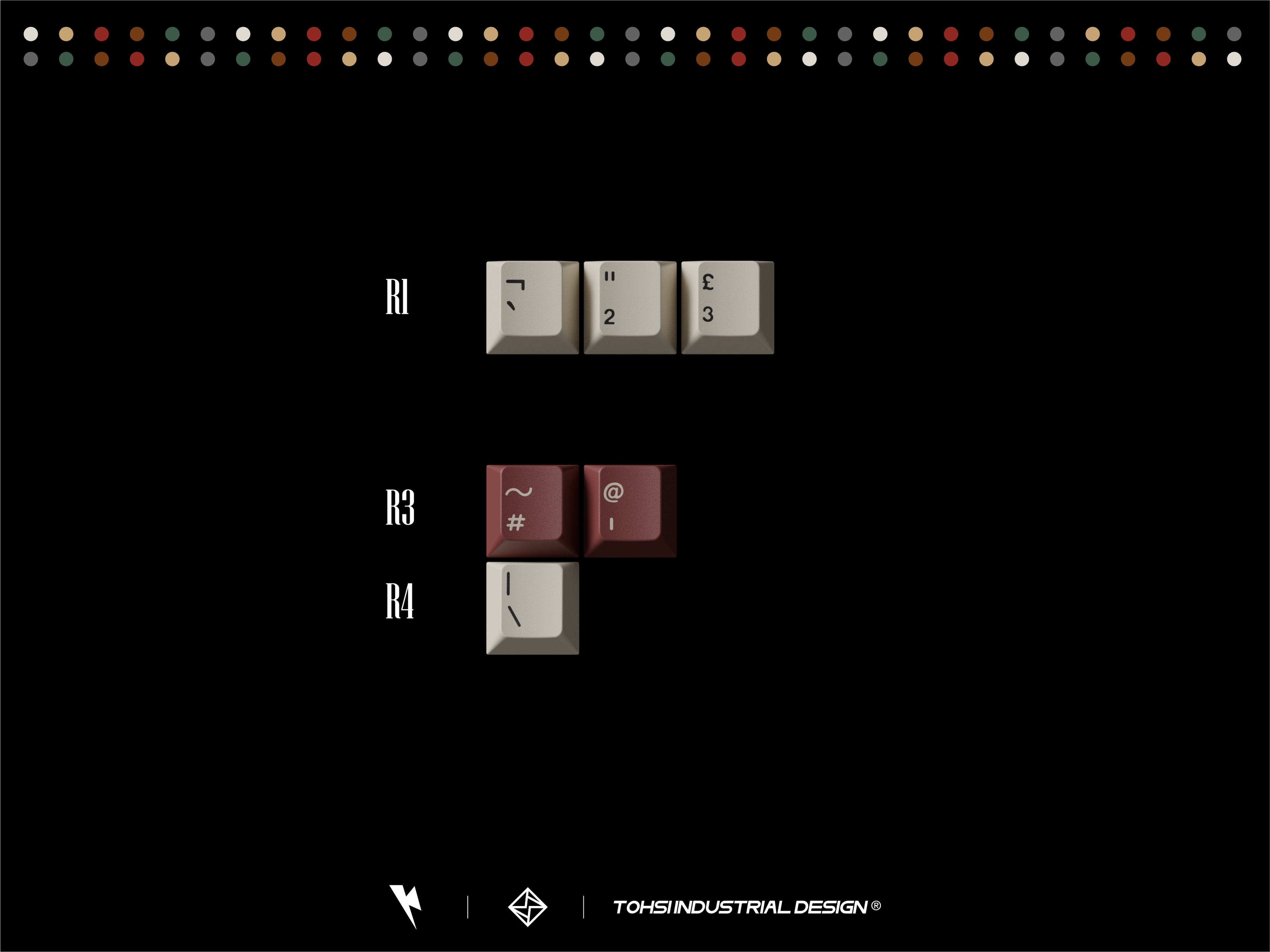 Keykobo Retro Mixed Lights R2 Keycaps