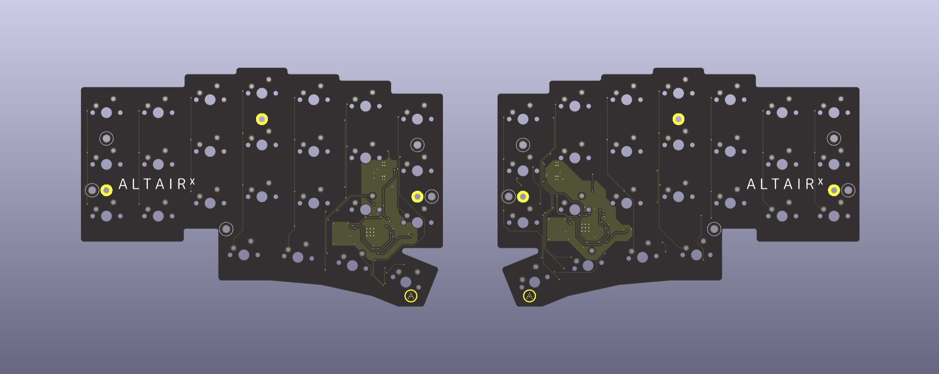 Altair & Altair-X Split Ergo Keyboard by ai02 R2 - Group-Buy