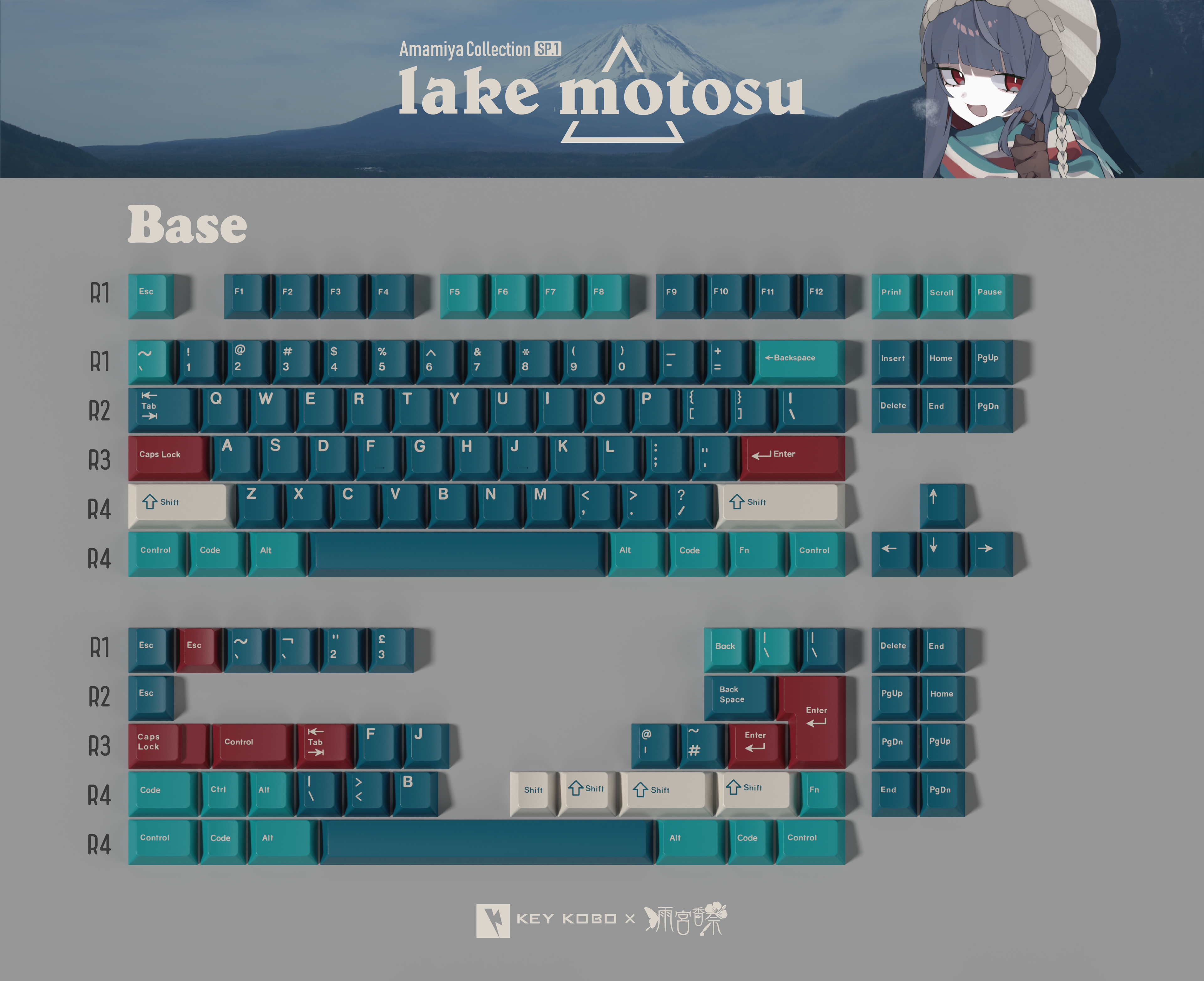 Keykobo Motosu Lake Keycaps