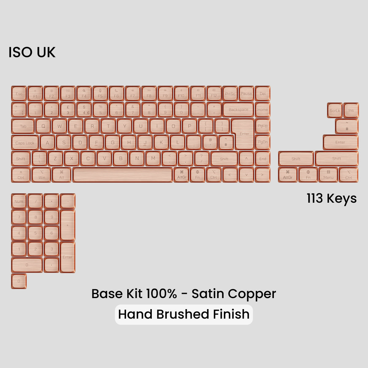 Awekeys Low Profile Metal Keycaps - Group-Buy
