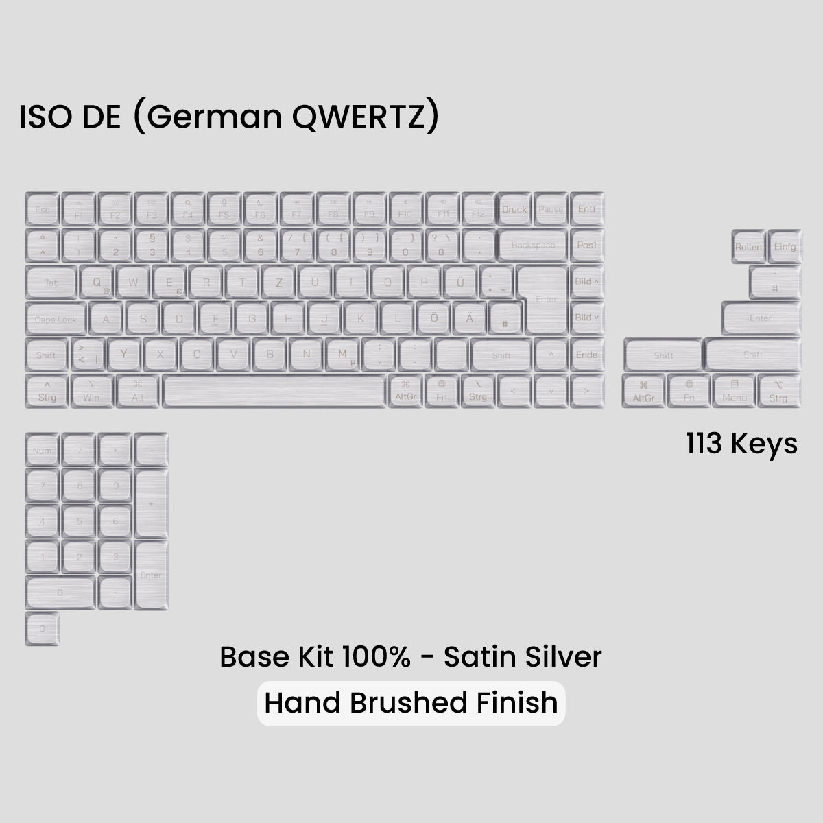 Awekeys Low Profile Metal Keycaps - Group-Buy