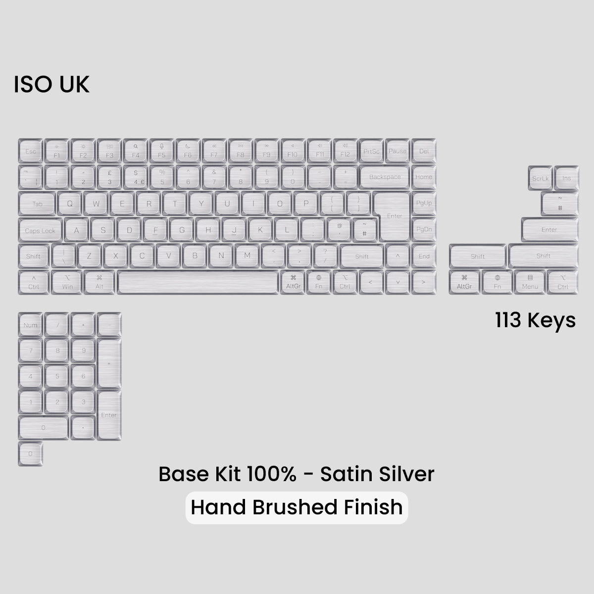 Awekeys Low Profile Metal Keycaps - Group-Buy