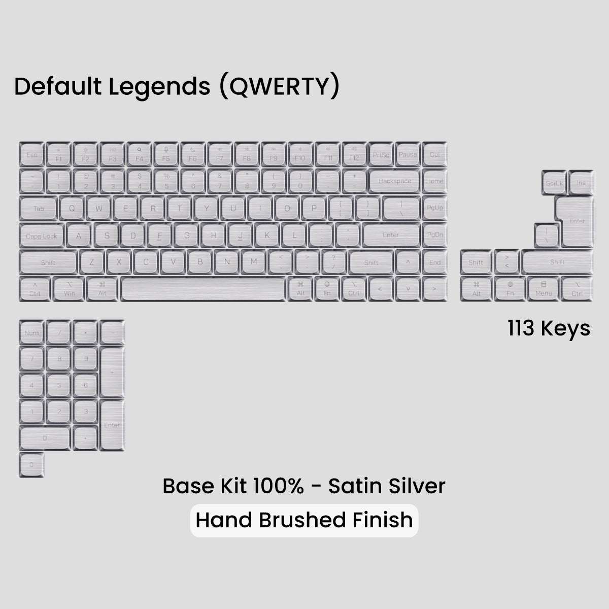 Awekeys Low Profile Metal Keycaps - Group-Buy