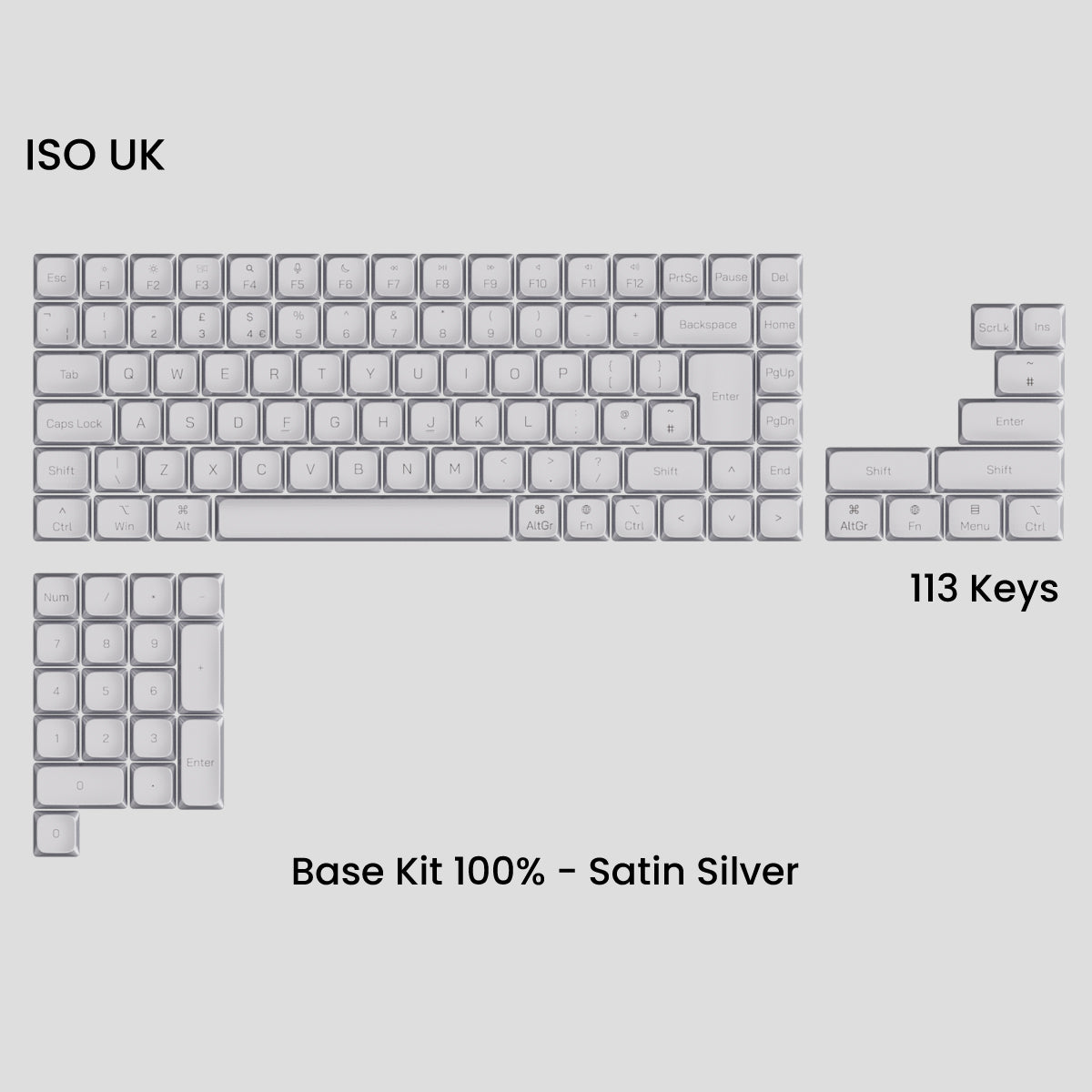 Awekeys Low Profile Metal Keycaps - Group-Buy