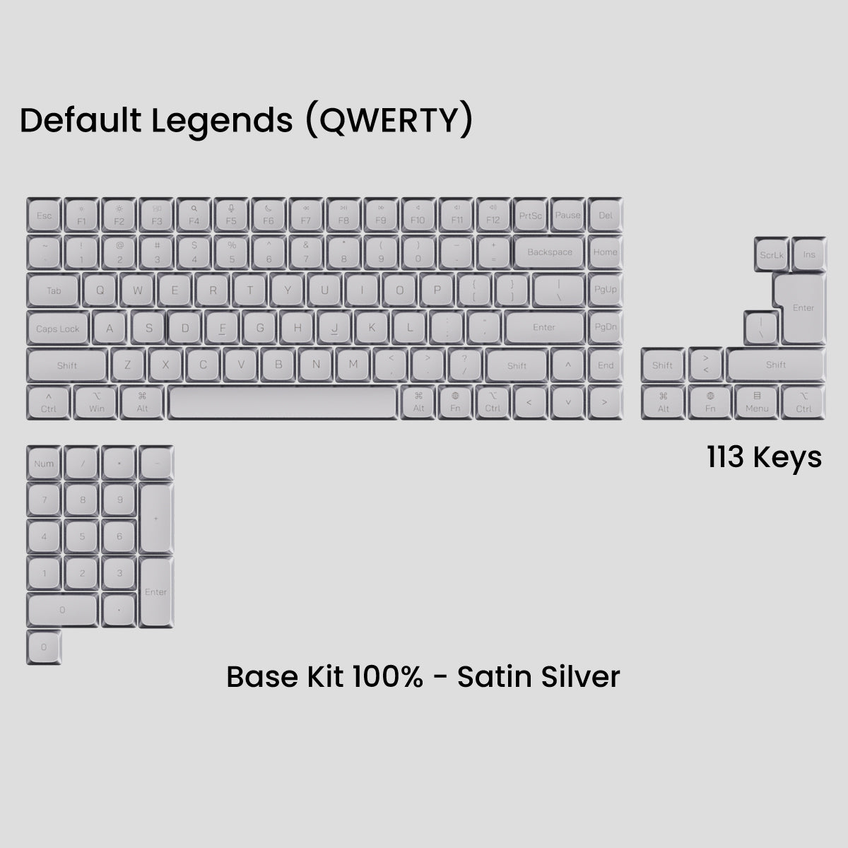 Awekeys Low Profile Metal Keycaps - Group-Buy