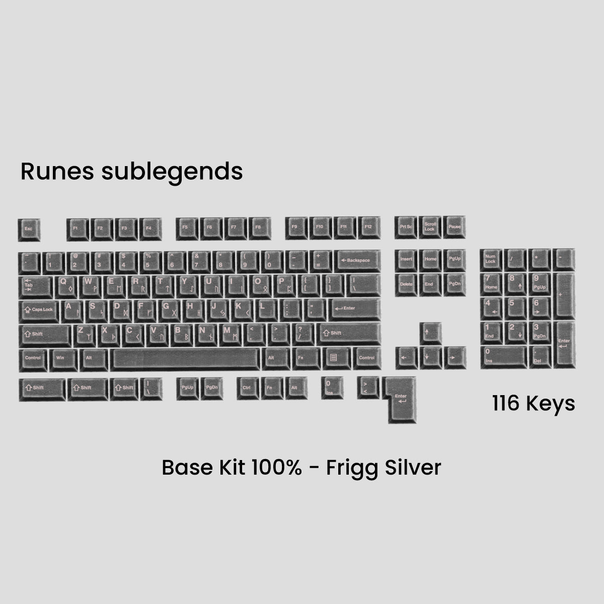 Awekeys Viking Antiques Metal Keycaps Set