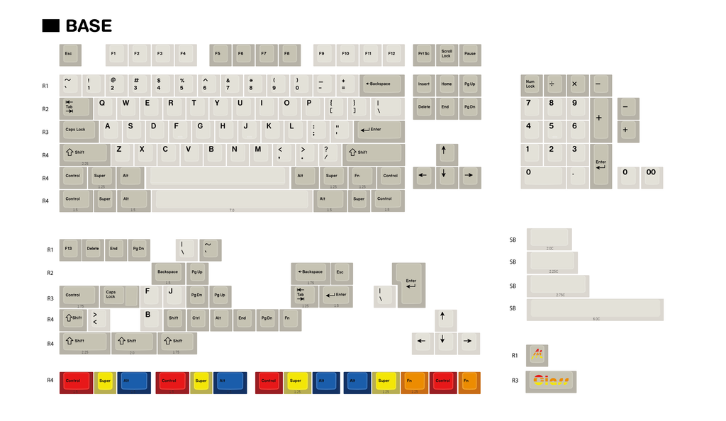 Glazed Beige Keycaps Sets - Pre-Order