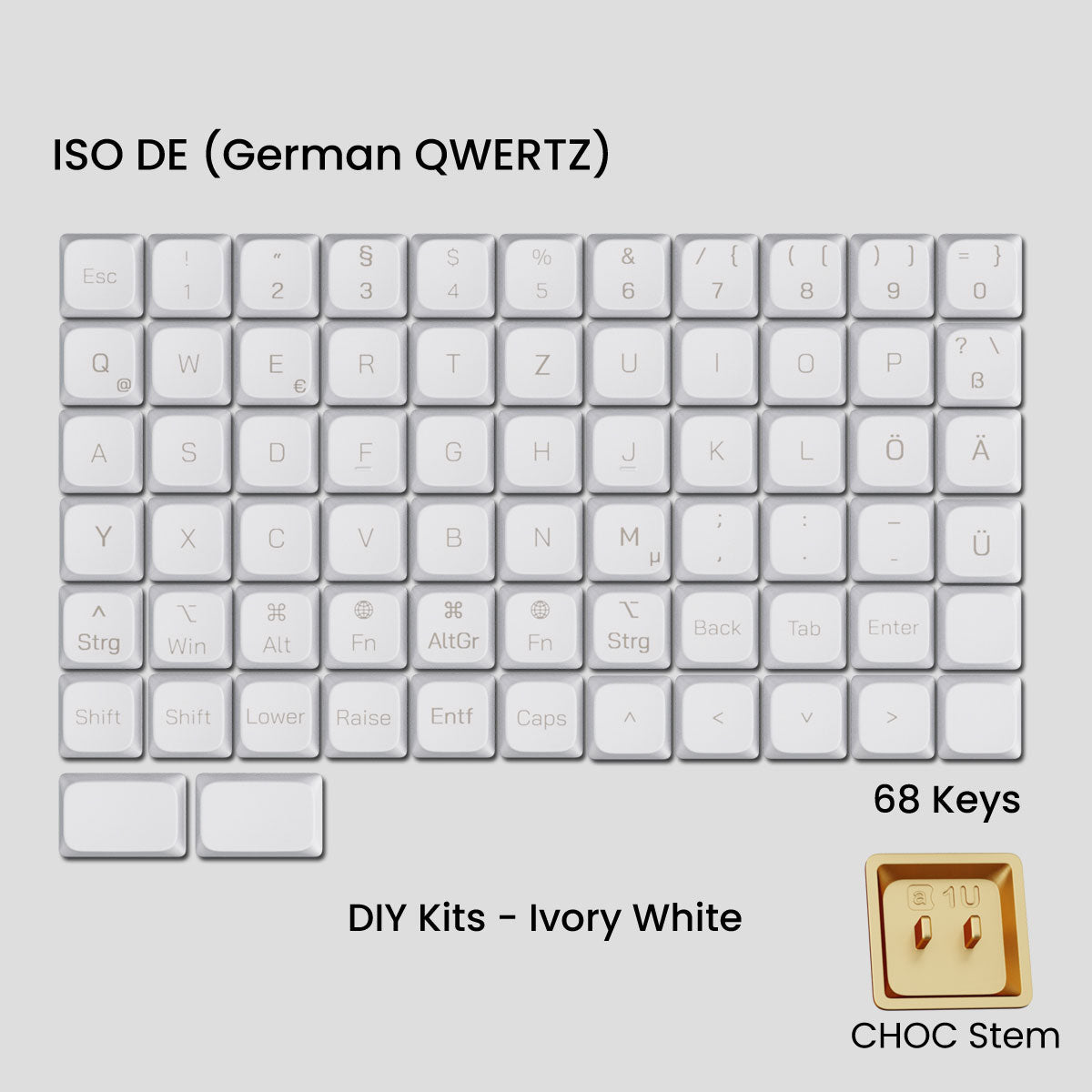 Awekeys Low Profile Metal Keycaps - Group-Buy
