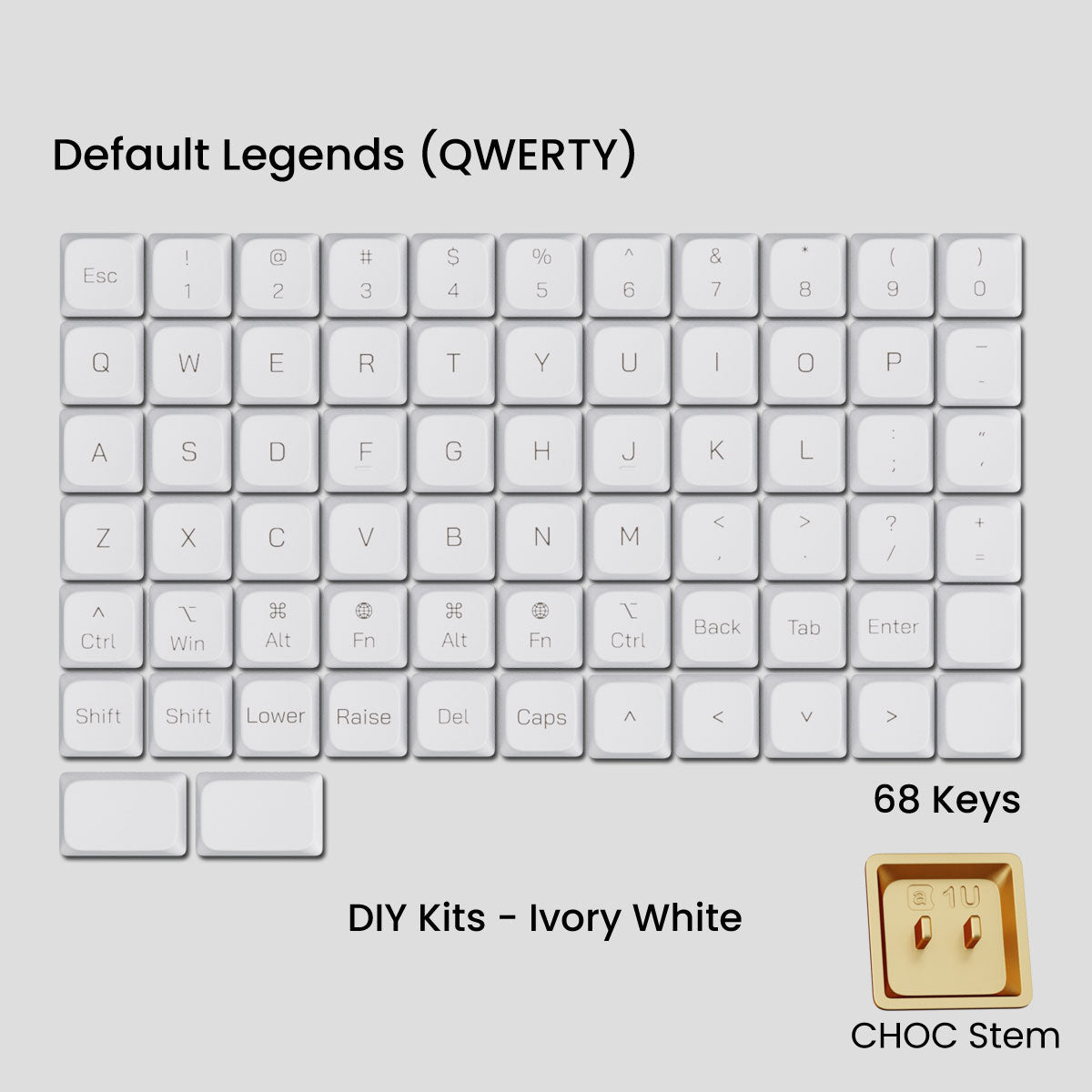 Awekeys Low Profile Metal Keycaps - Group-Buy