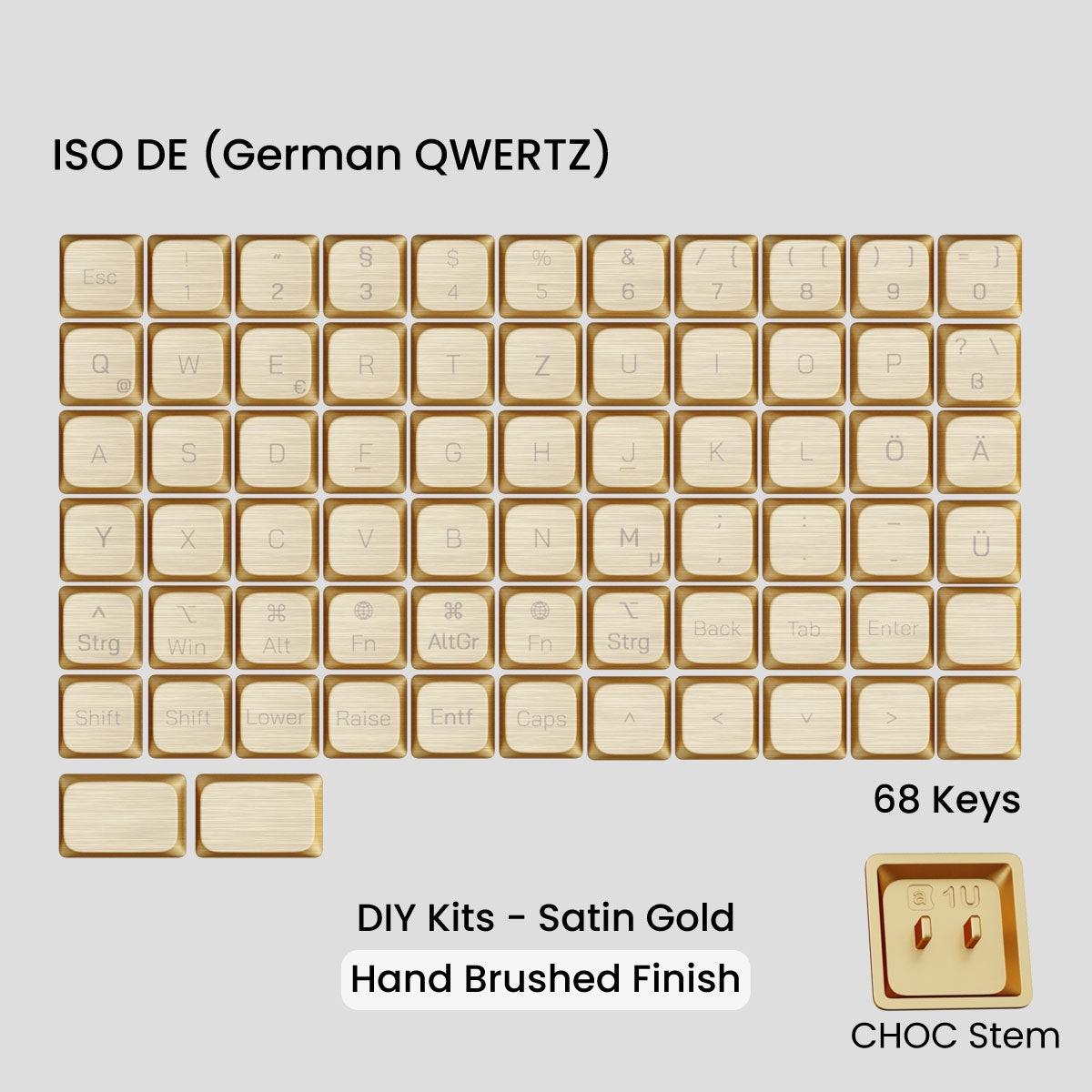 Awekeys Low Profile Metal Keycaps - Group-Buy