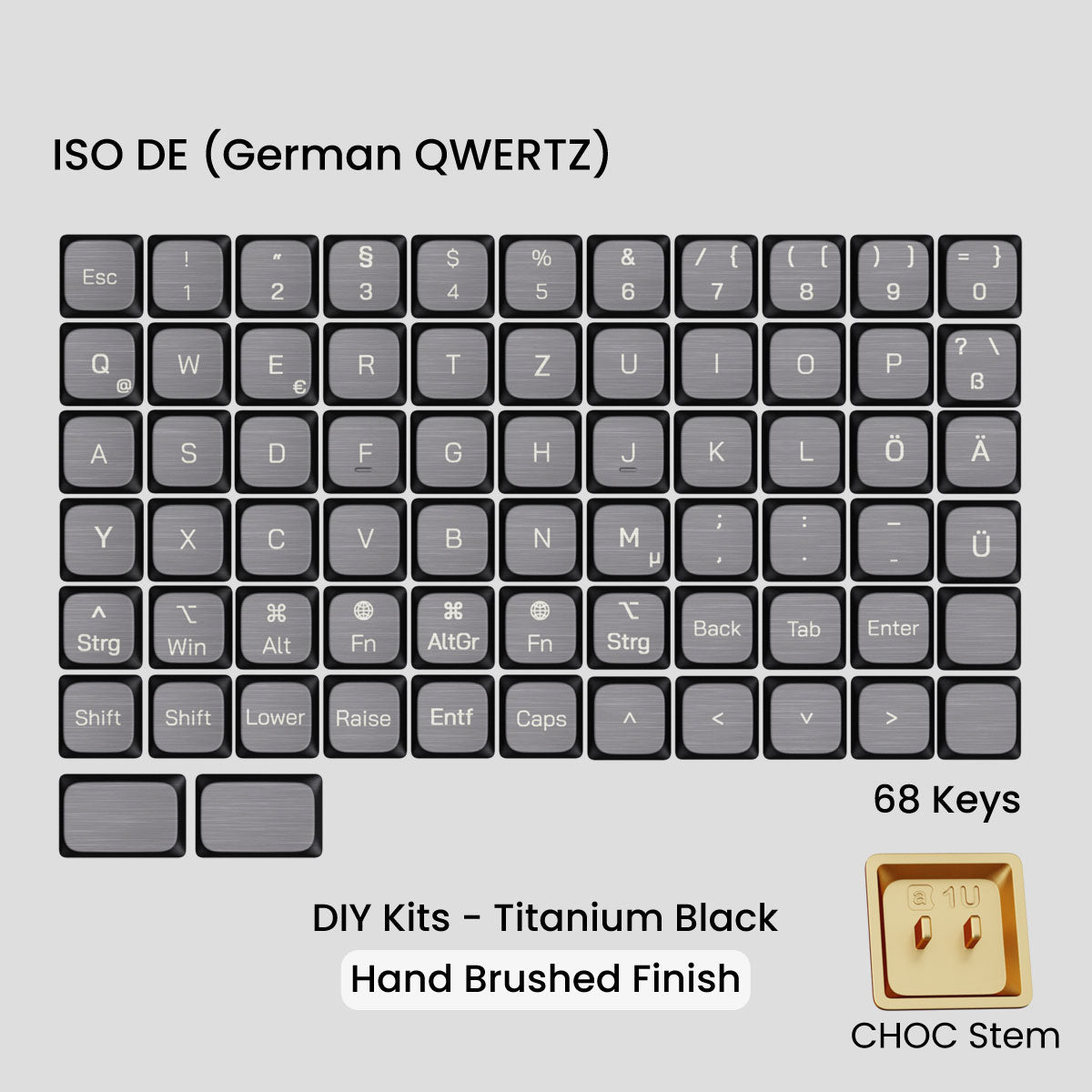 Awekeys Low Profile Metal Keycaps - Group-Buy