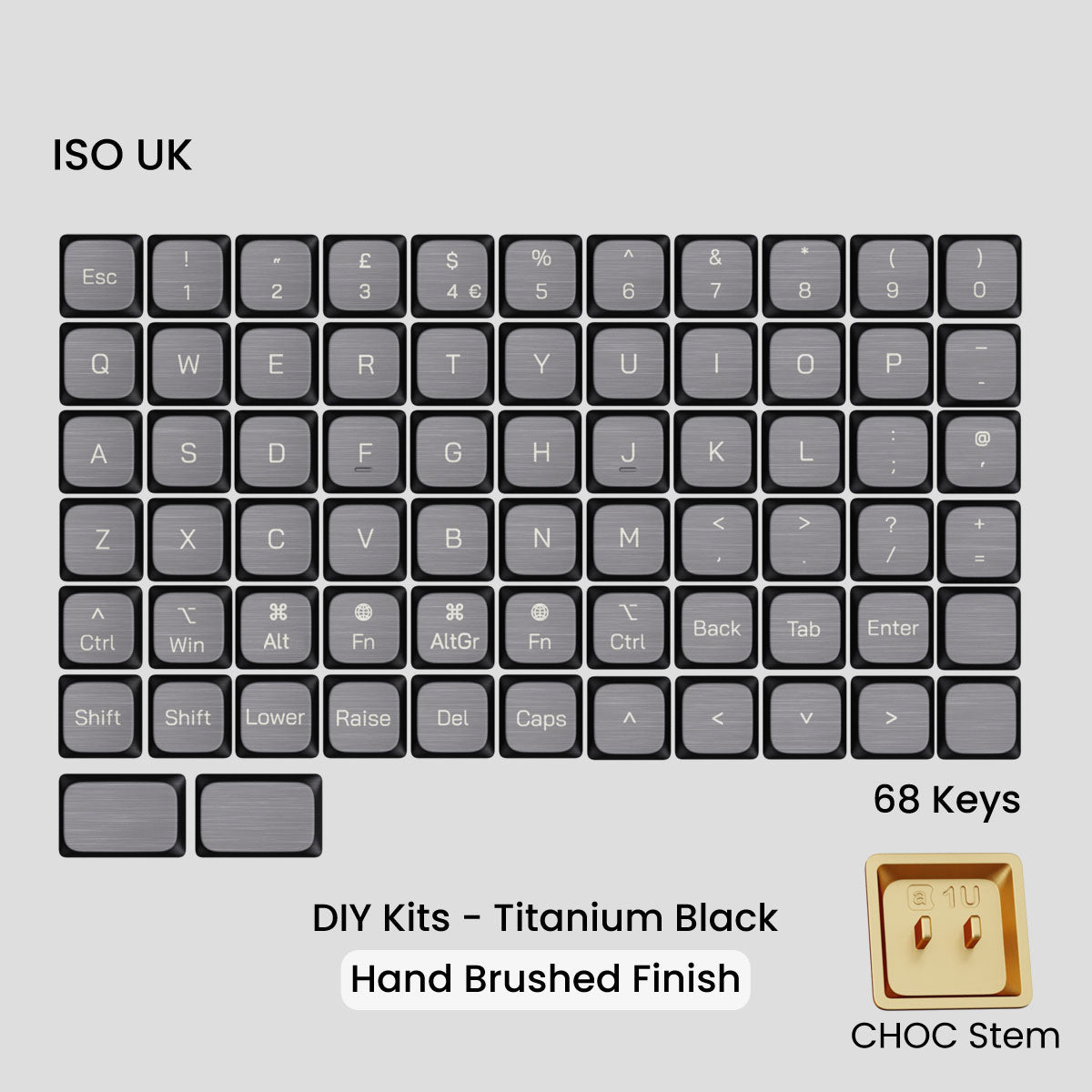 Awekeys Low Profile Metal Keycaps - Group-Buy