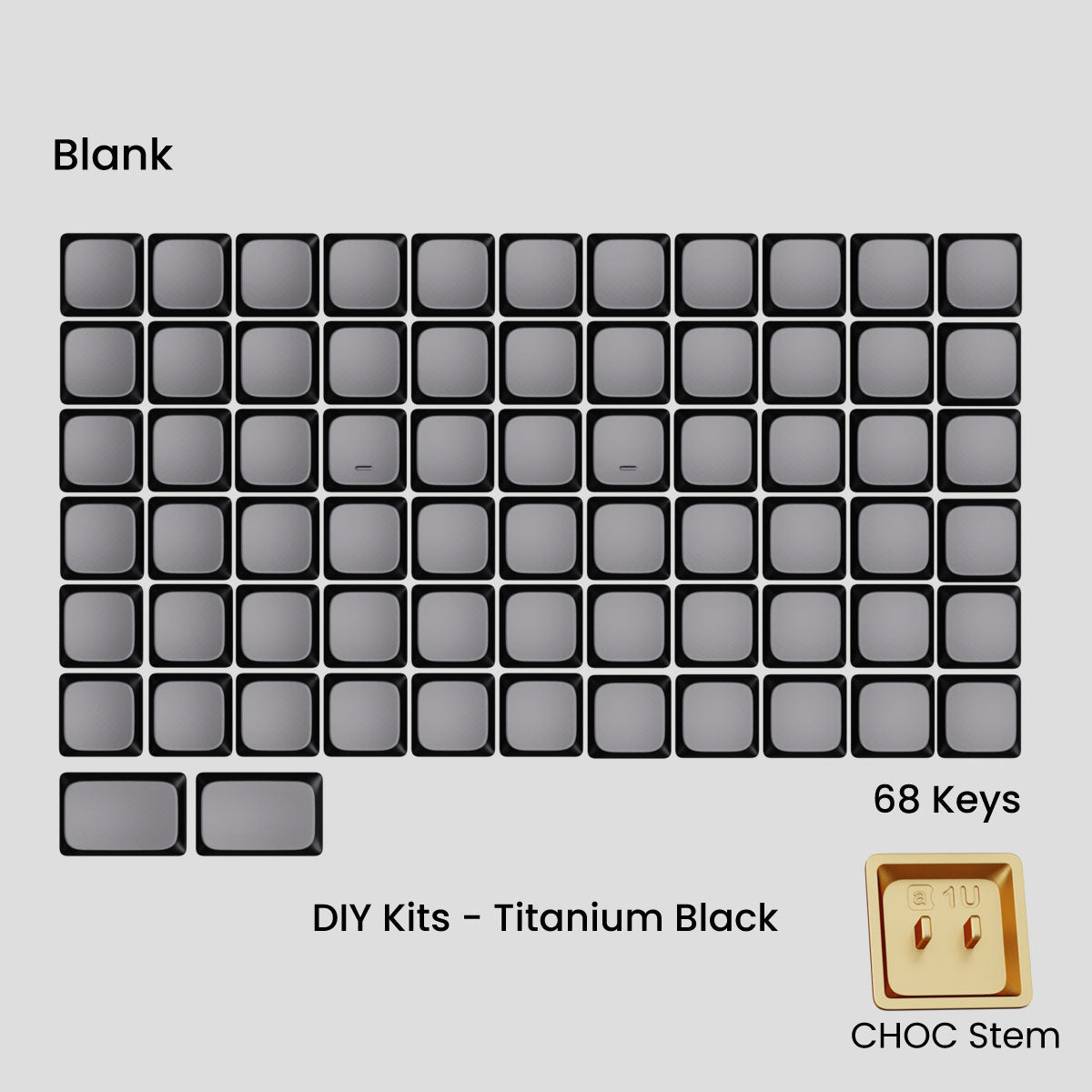 Awekeys Low Profile Metal Keycaps - Group-Buy