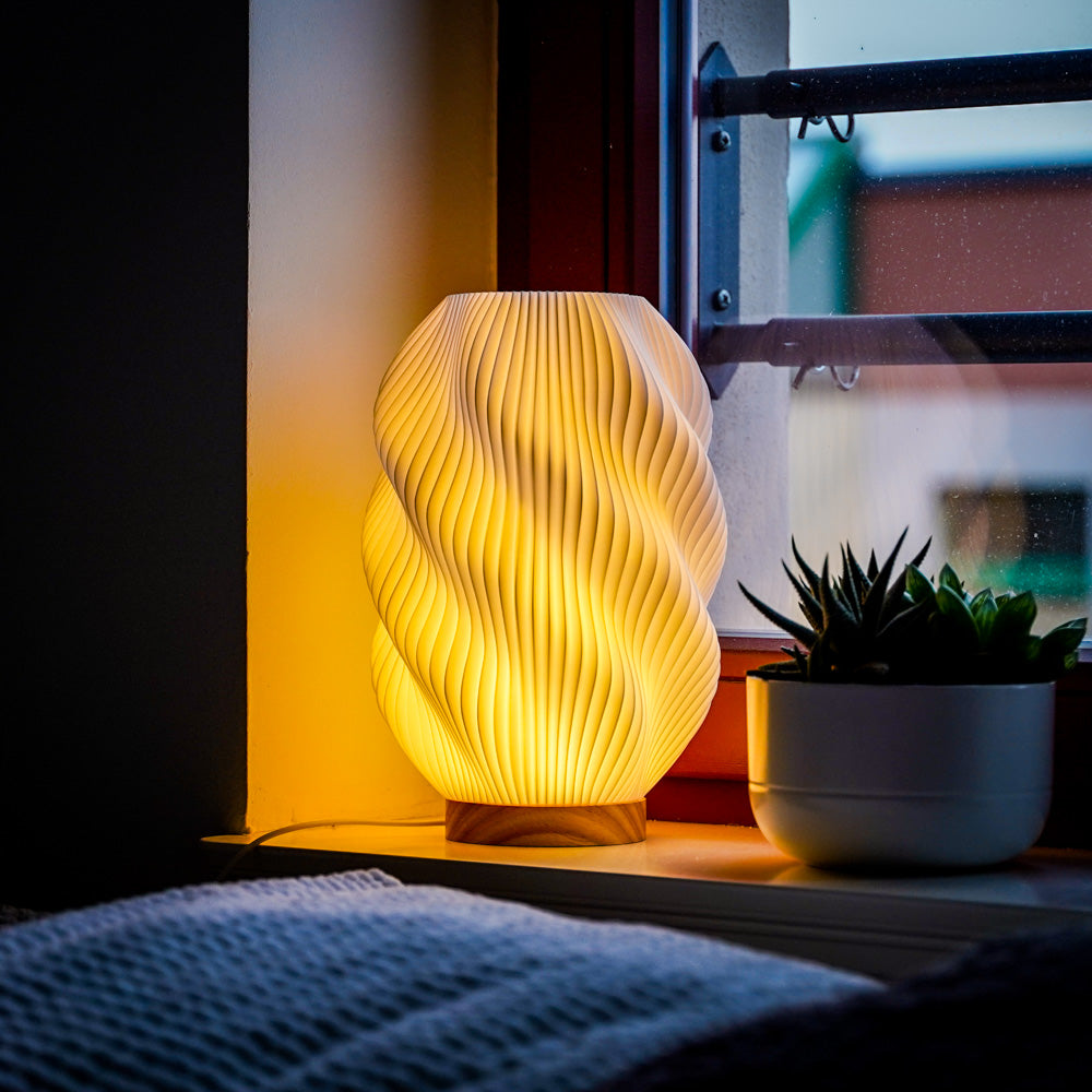 Twuro Table Lamp – Cozy Ambient Lighting with Dynamic Shape