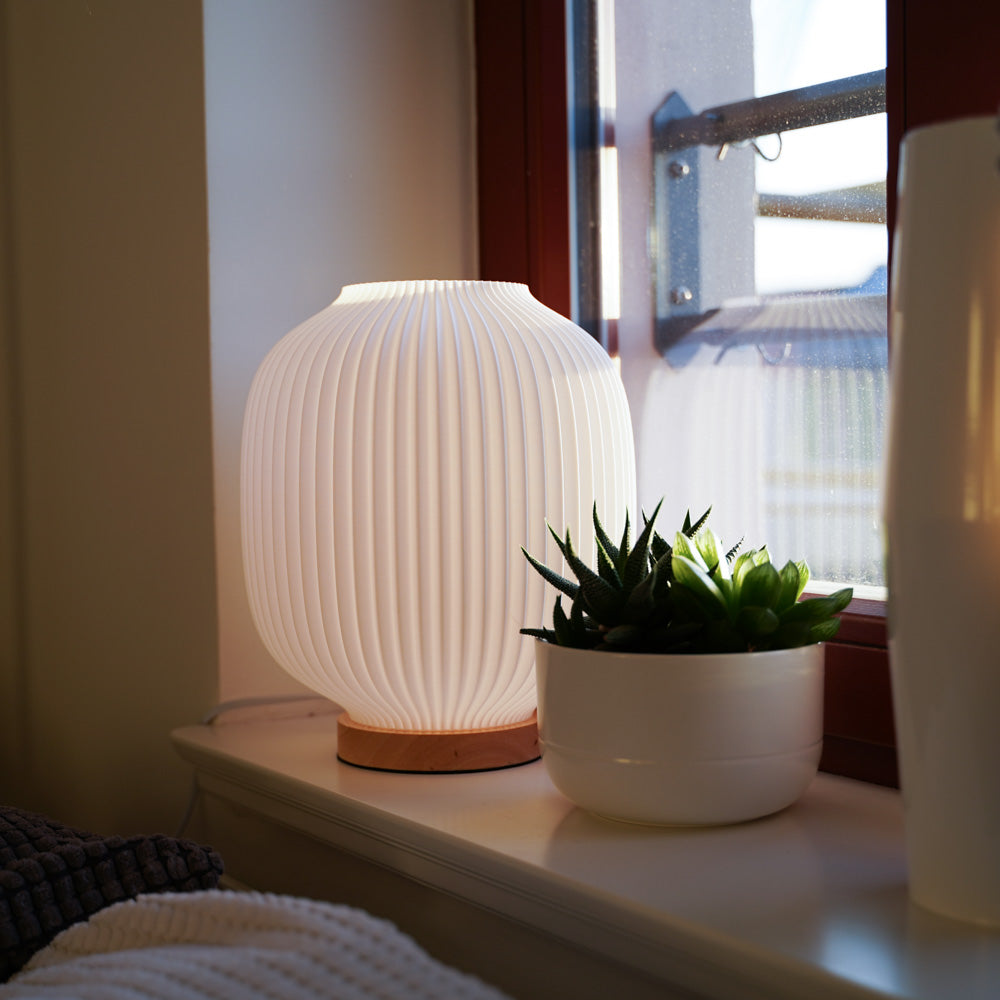 Puro Lamp – Rounded Table Lamp with Warm Ambient Light for Cozy Home Décor