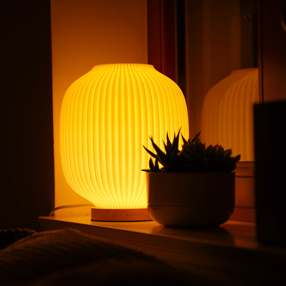 Puro Lamp – Rounded Table Lamp with Warm Ambient Light for Cozy Home Décor