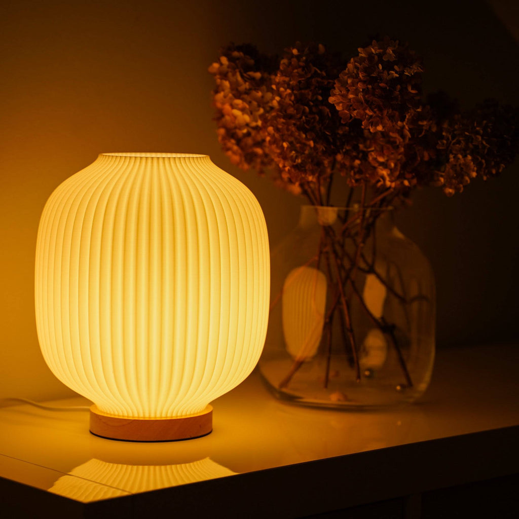 Puro Lamp – Rounded Table Lamp with Warm Ambient Light for Cozy Home Décor
