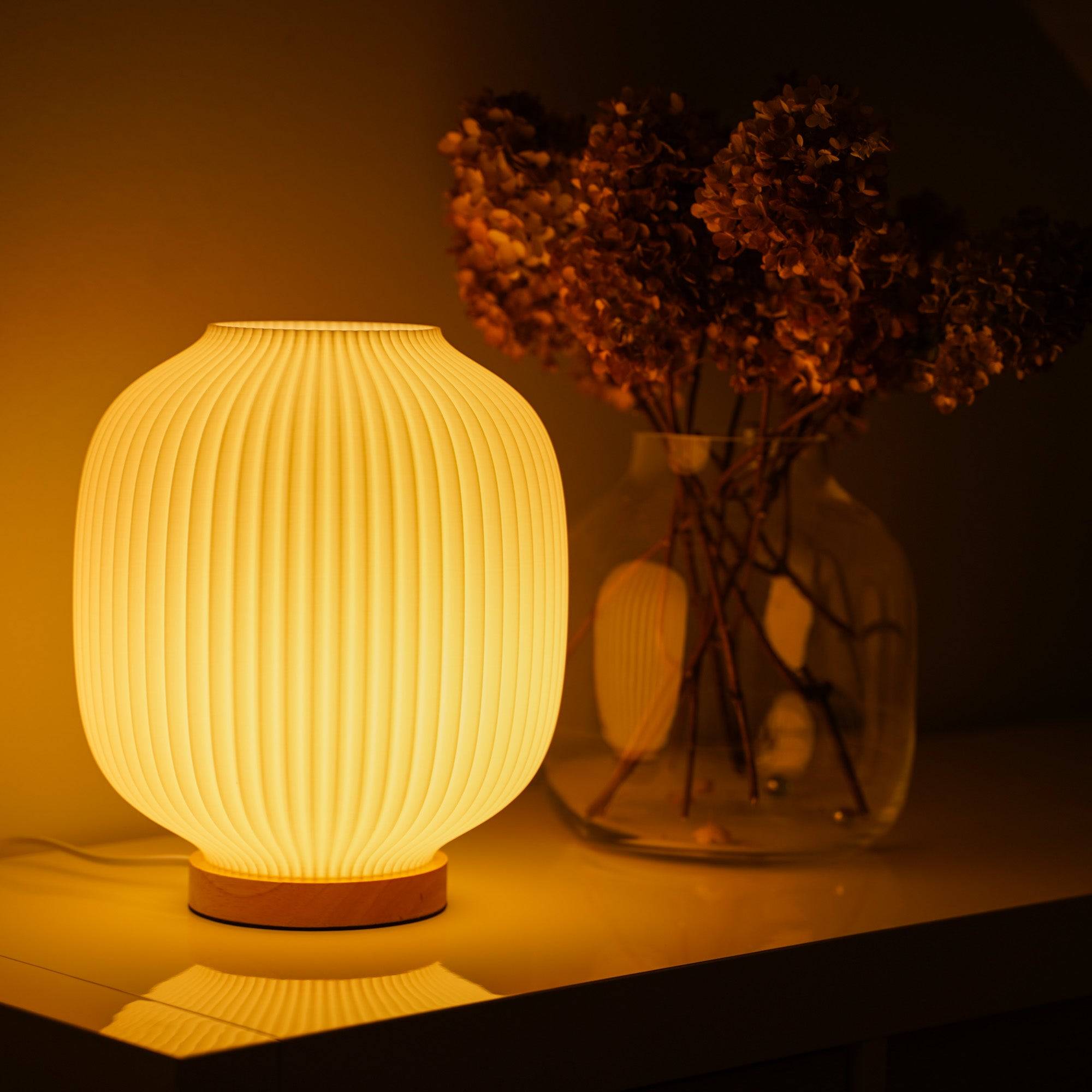 Puro Lamp – Rounded Table Lamp with Warm Ambient Light for Cozy Home Décor