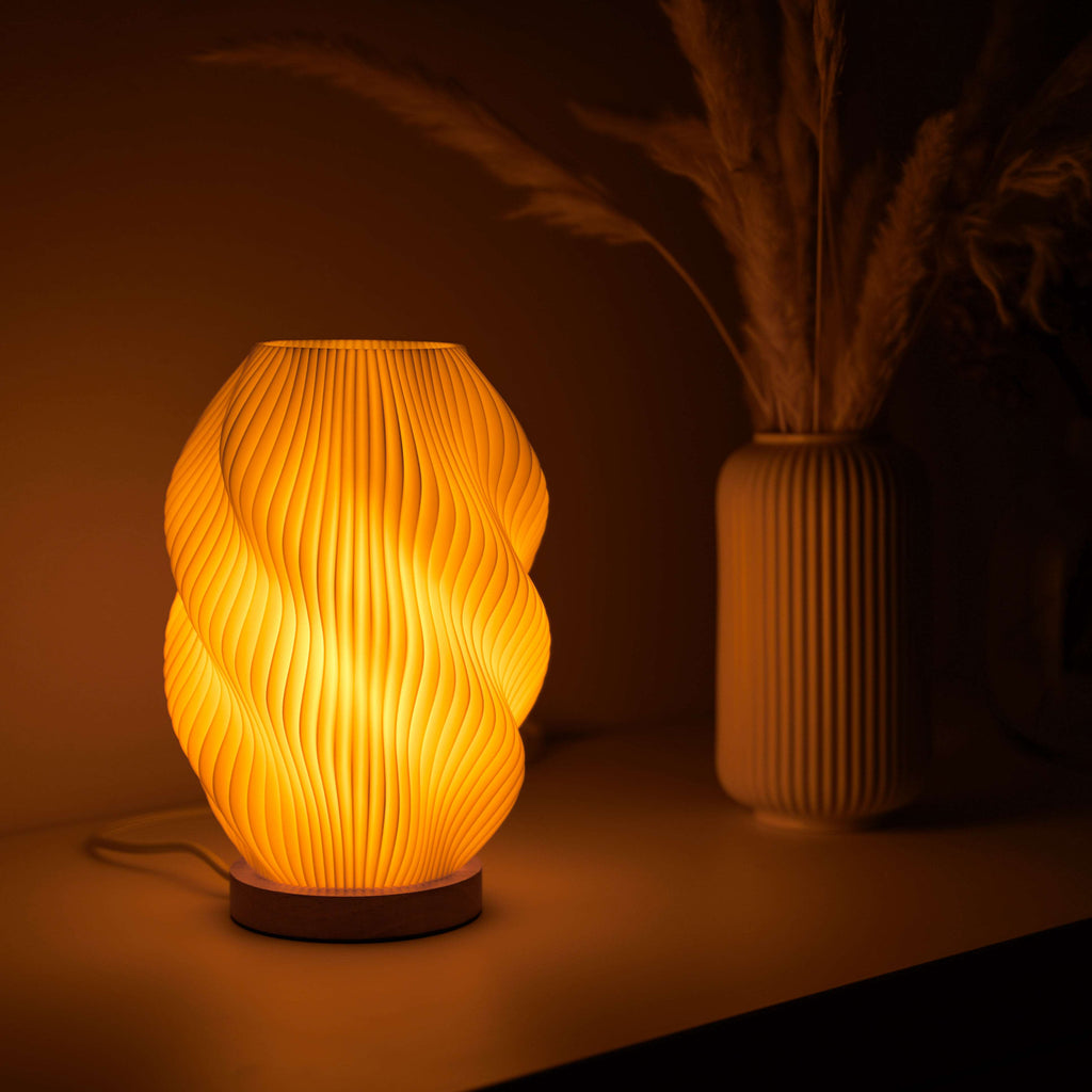 Twuro Table Lamp – Cozy Ambient Lighting with Dynamic Shape