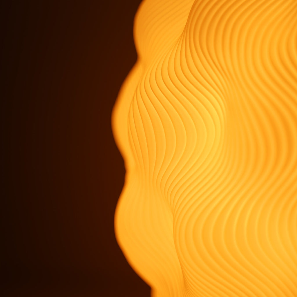 Numo Lamp – Wavy Table Lamp with Warm Ambient Light for Modern Home Décor