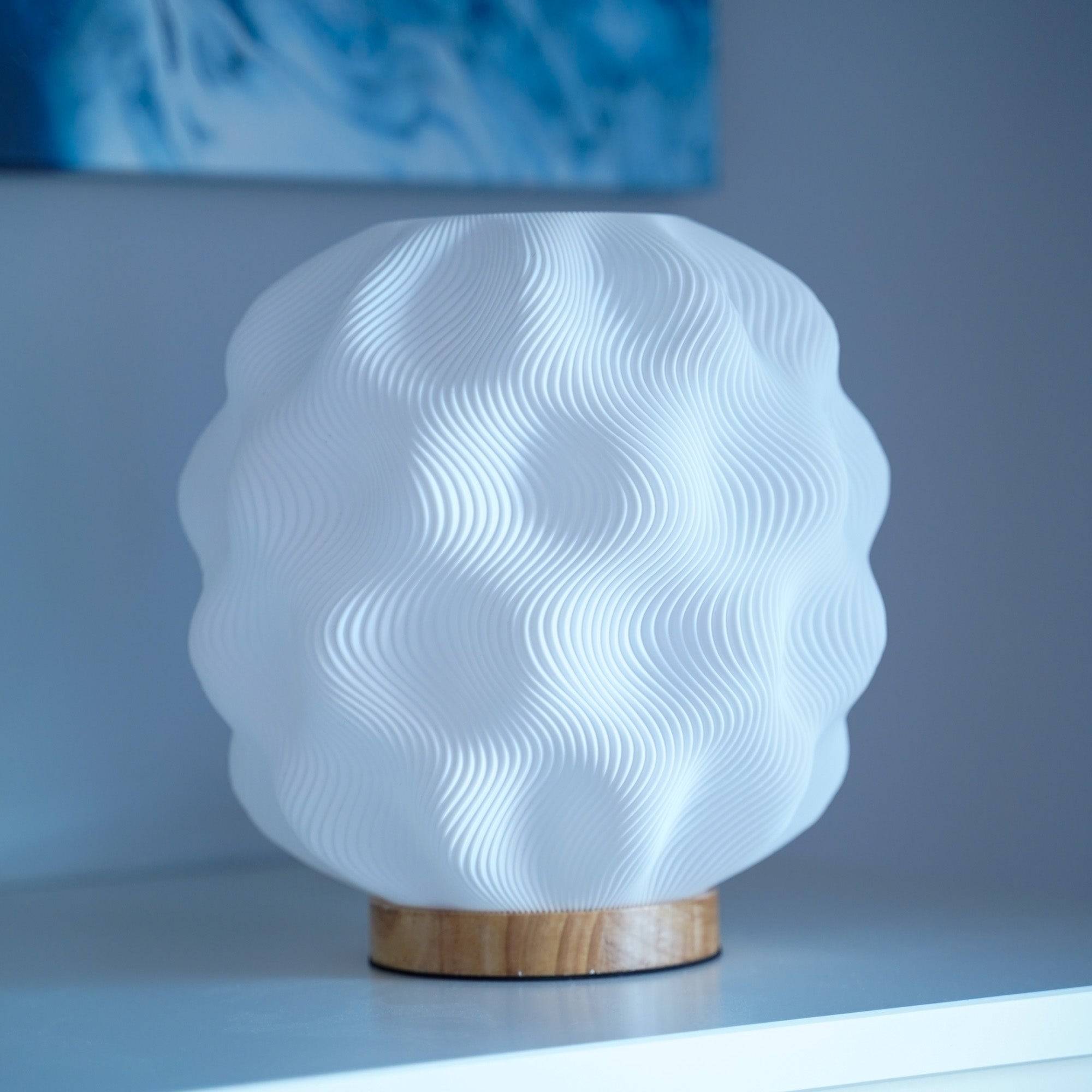 Numo Lamp – Wavy Table Lamp with Warm Ambient Light for Modern Home Décor