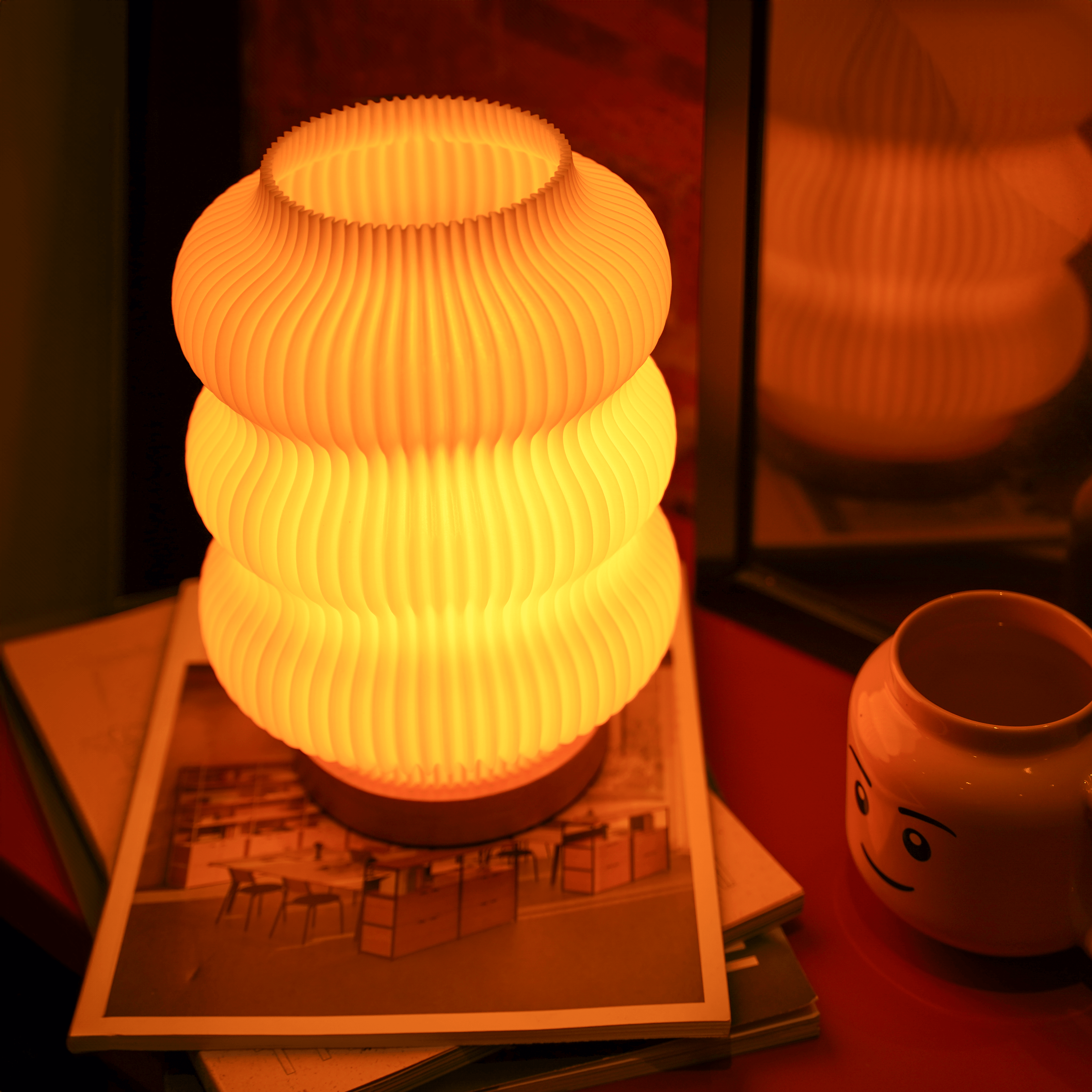 Luma Lamp – Round Table Lamp with Soft Ambient Light for Relaxing Home Décor