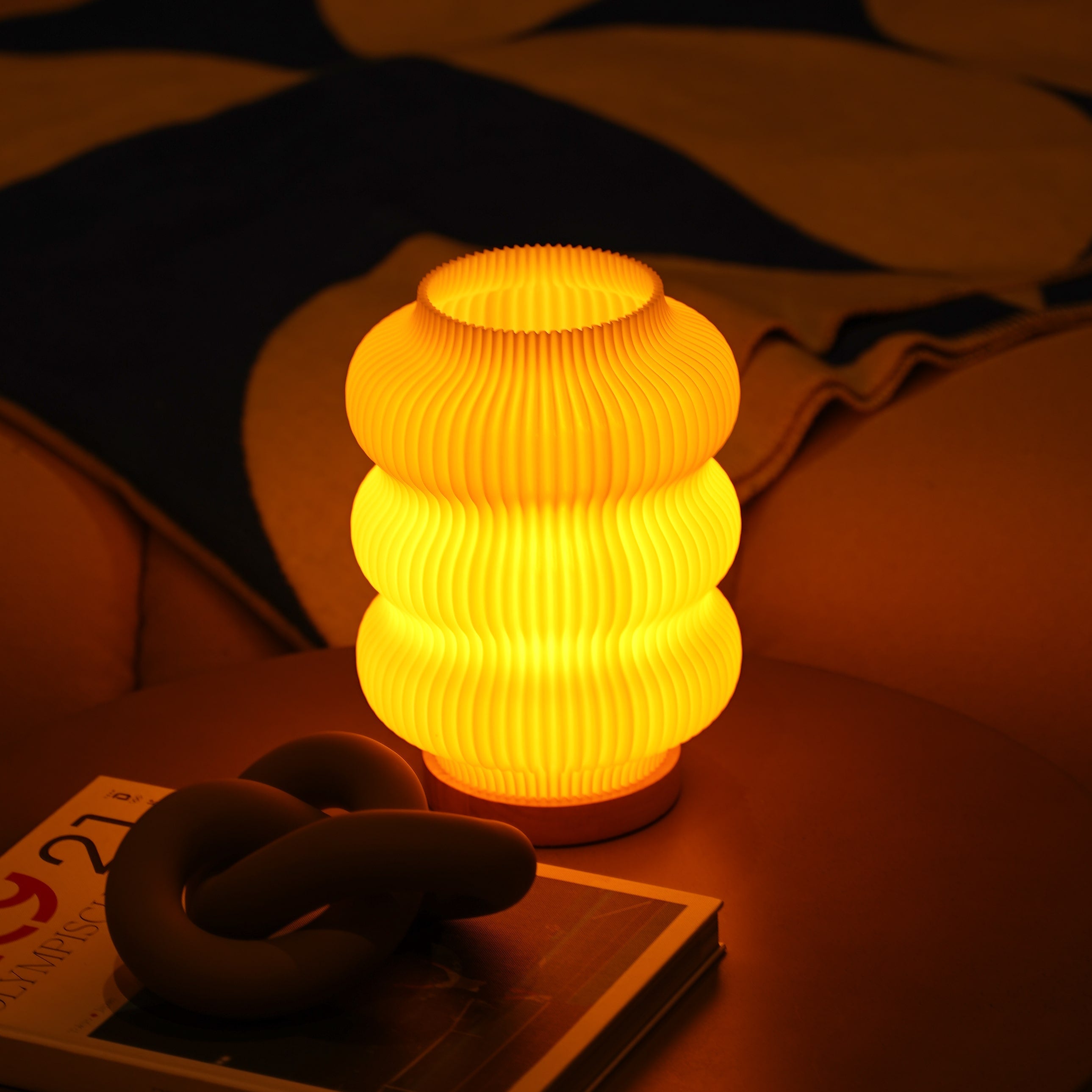 Luma Lamp – Round Table Lamp with Soft Ambient Light for Relaxing Home Décor