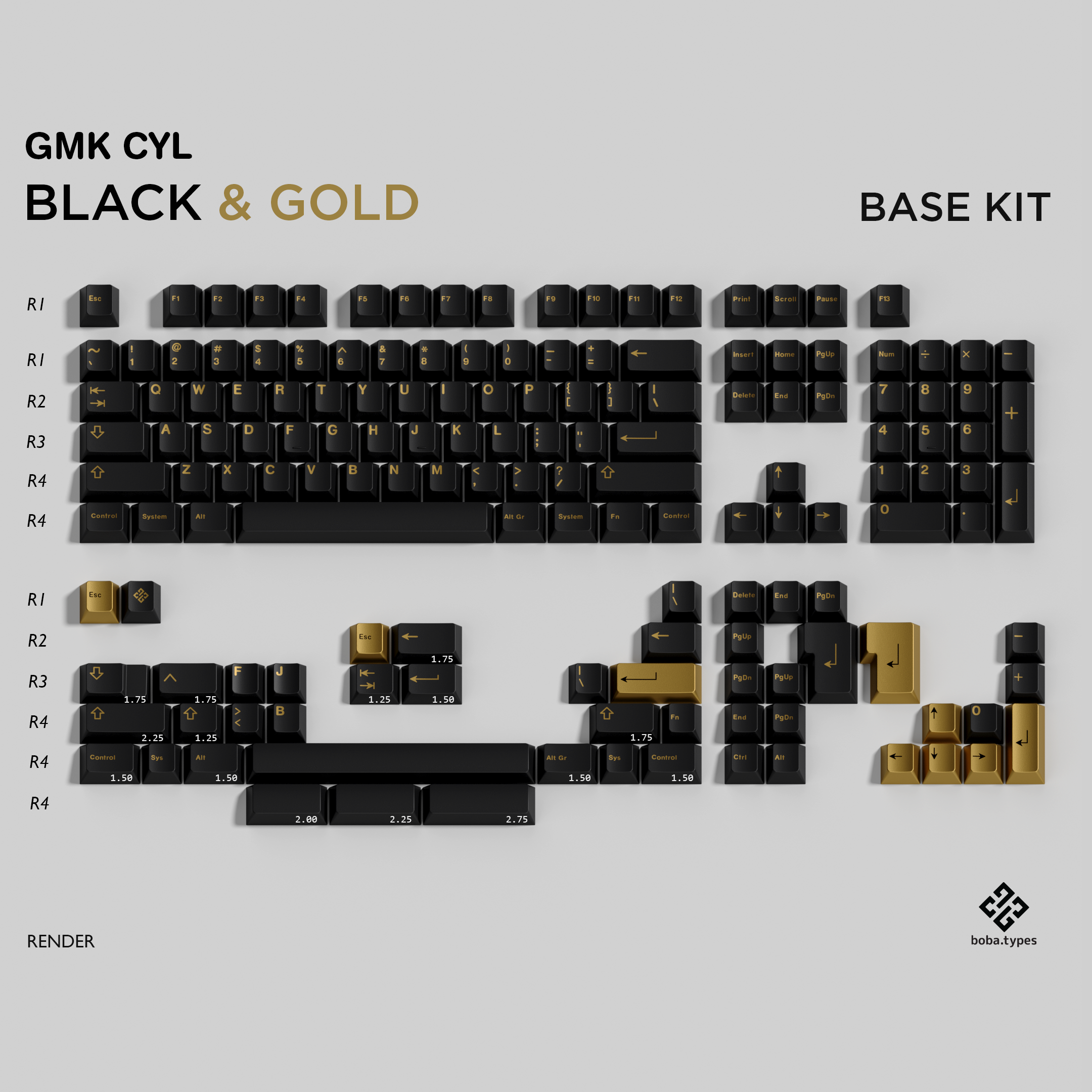 GMK Black and Gold - Group-Buy