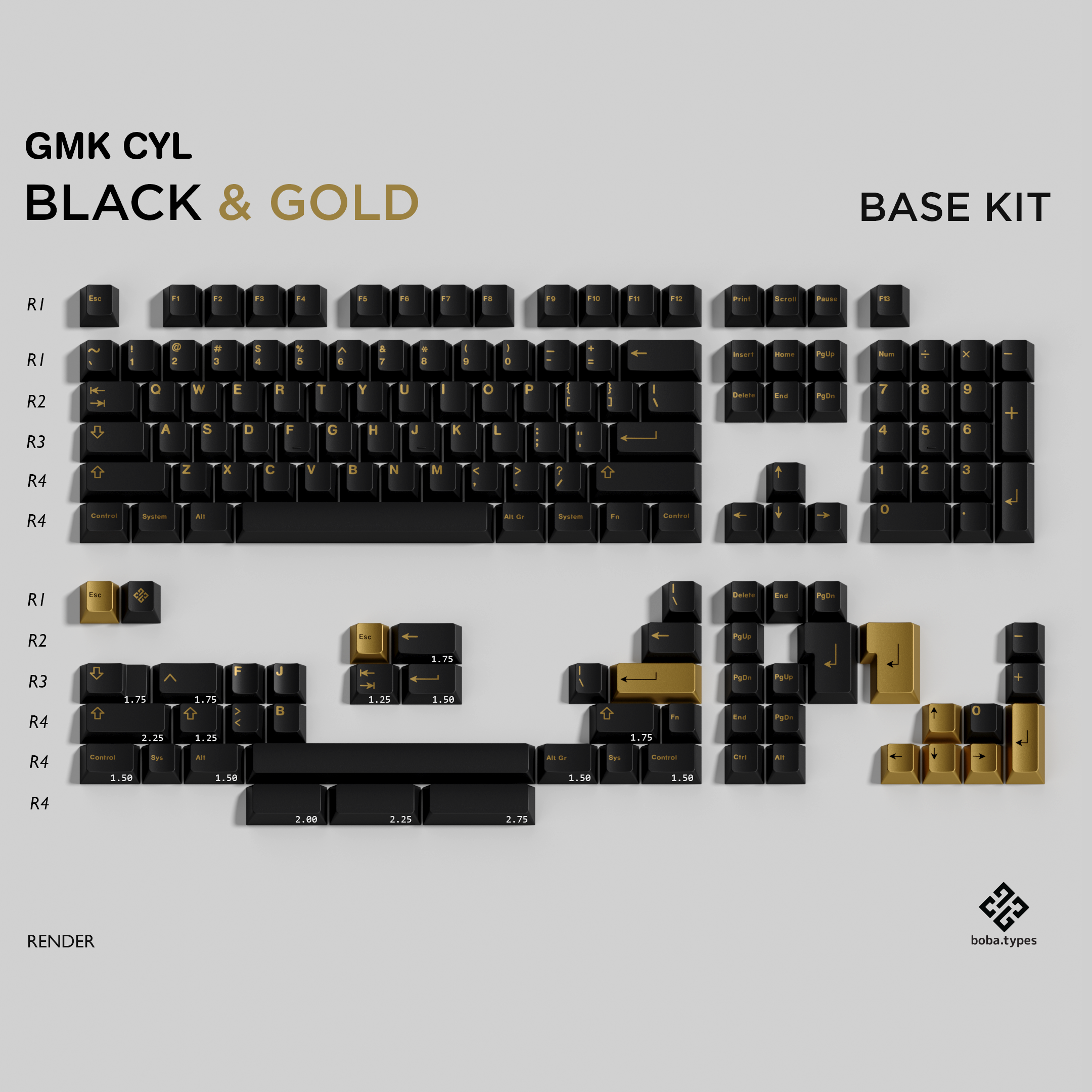GMK Black and Gold