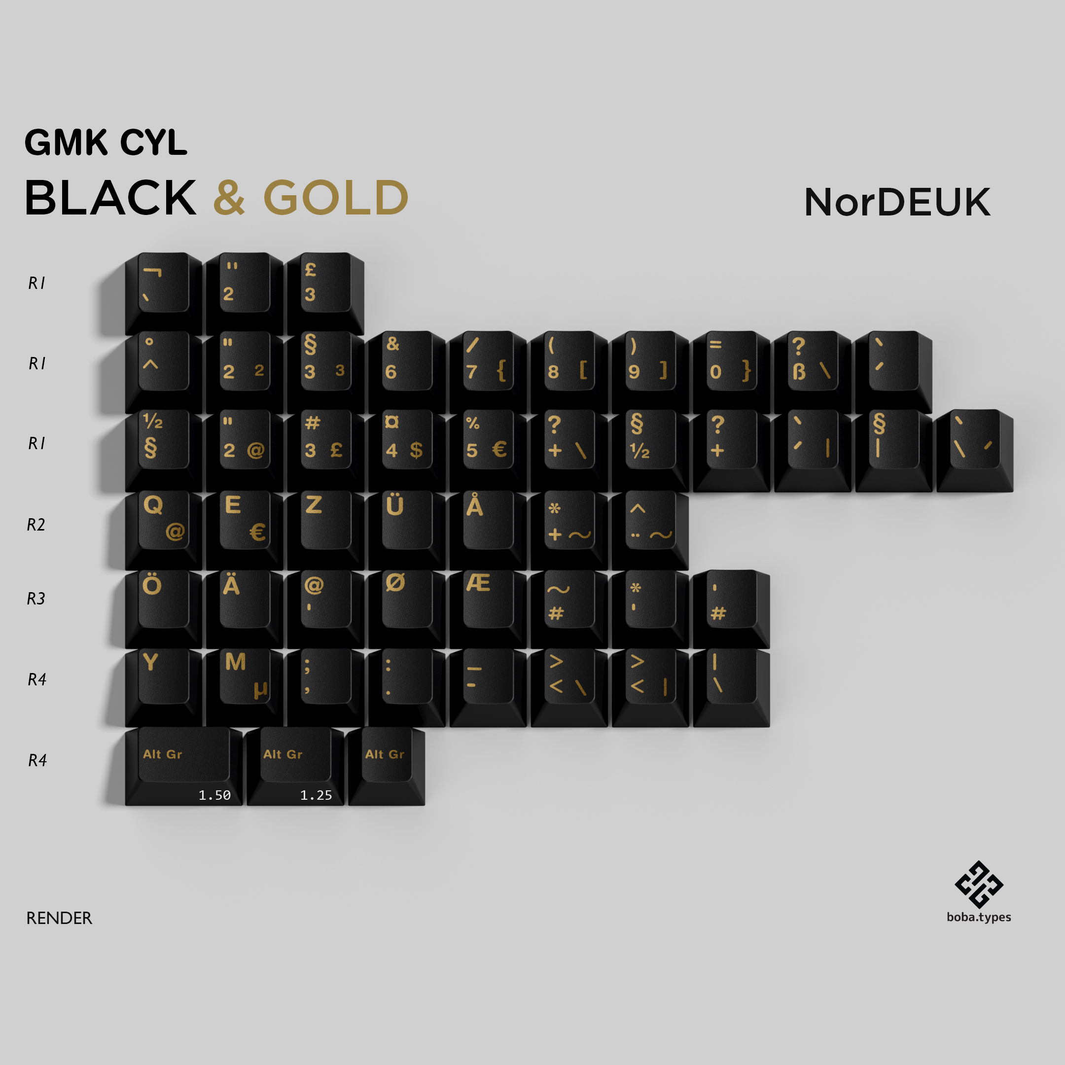 GMK Black and Gold