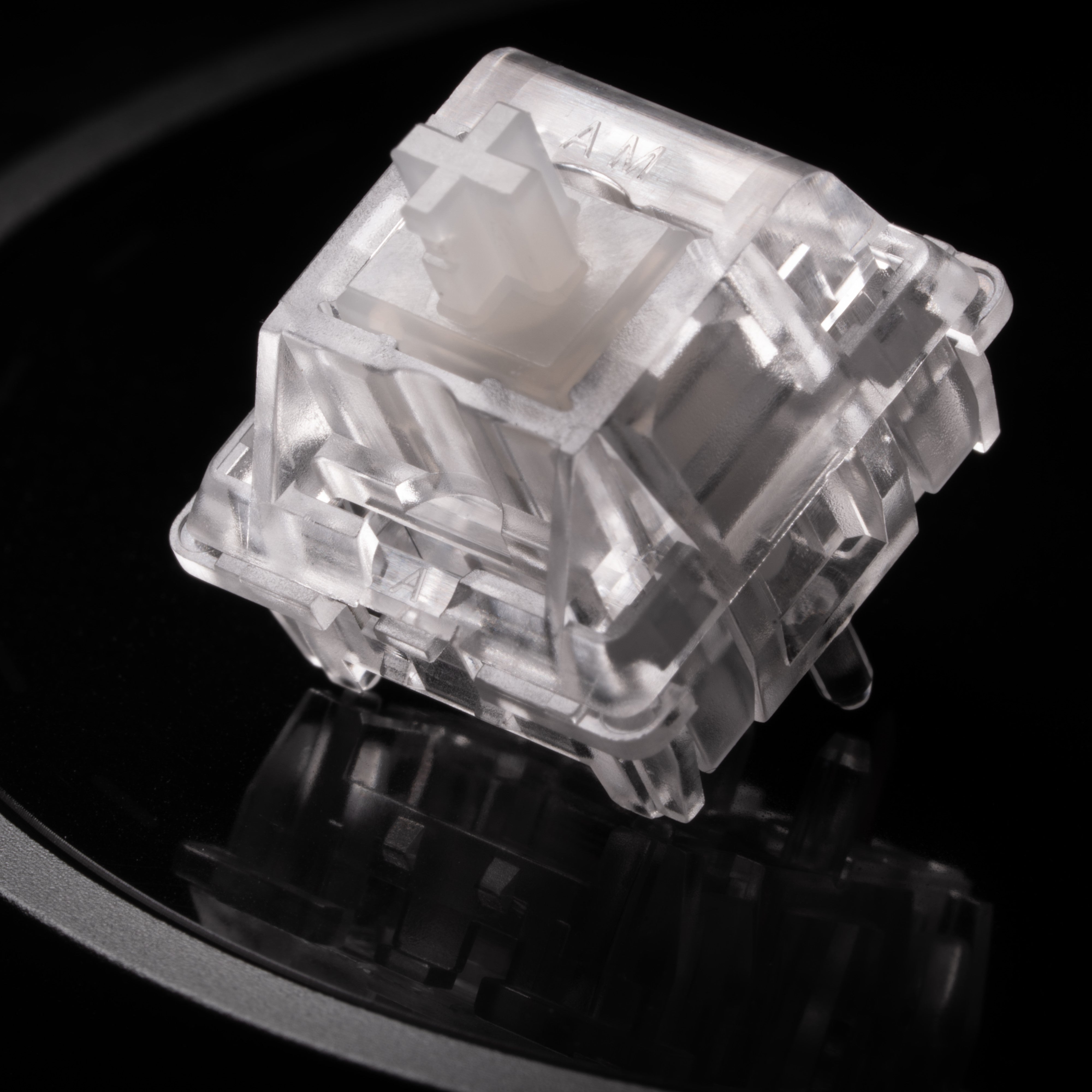 AM Icy Silver Pro Switch by Angry Miao Group-Buy