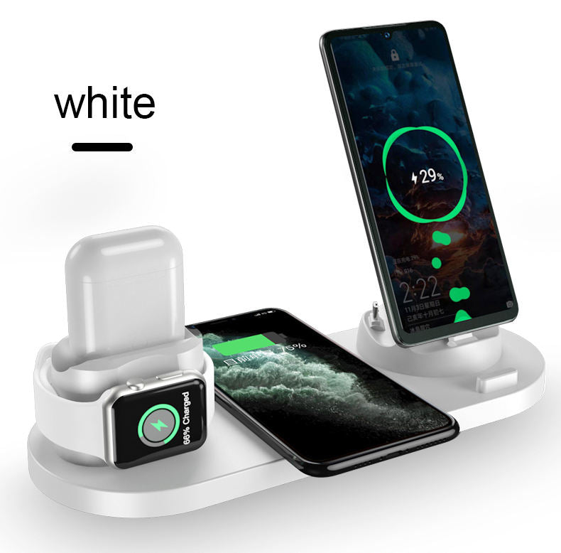 6 IN 1  Wireless Desktop Charging Station