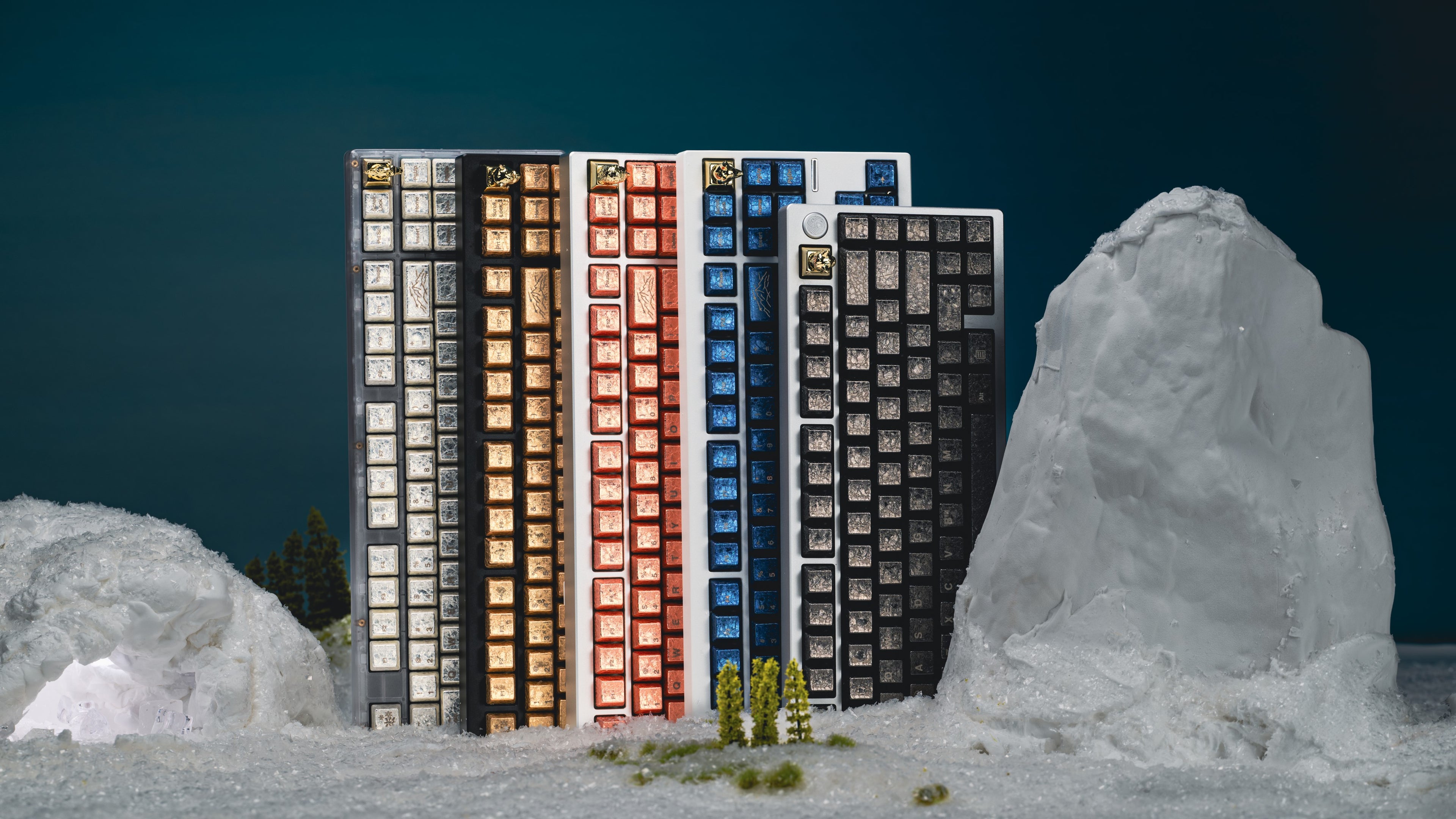 Awekeys Wild Ice Full Metal Keycaps Set - Group-Buy