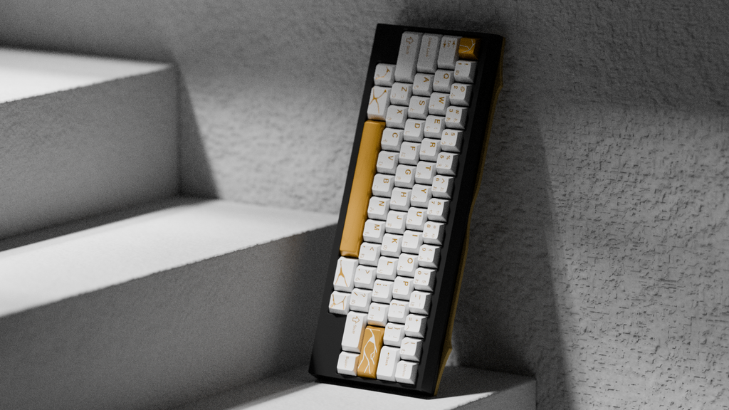 KKB Kintsugi Shiro Keycaps - Group-Buy