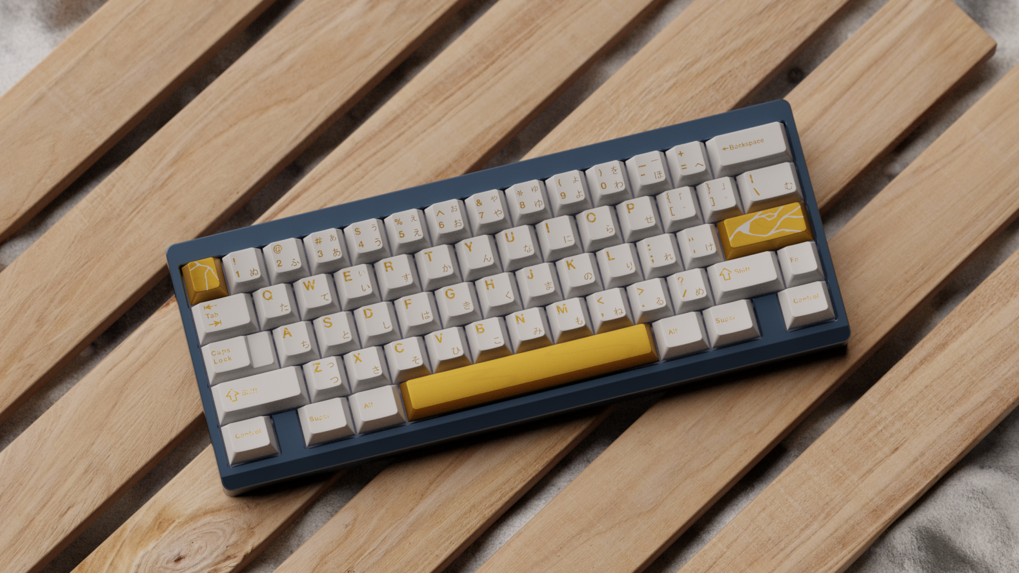 KKB Kintsugi Shiro Keycaps - Group-Buy