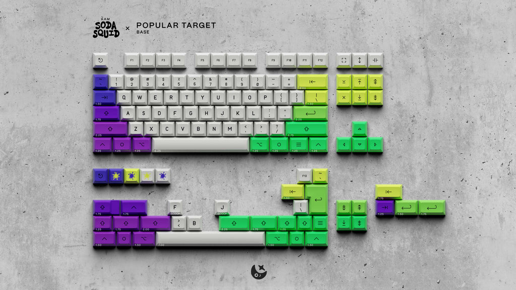KAM Soda Squid Keycaps - Pre-Order