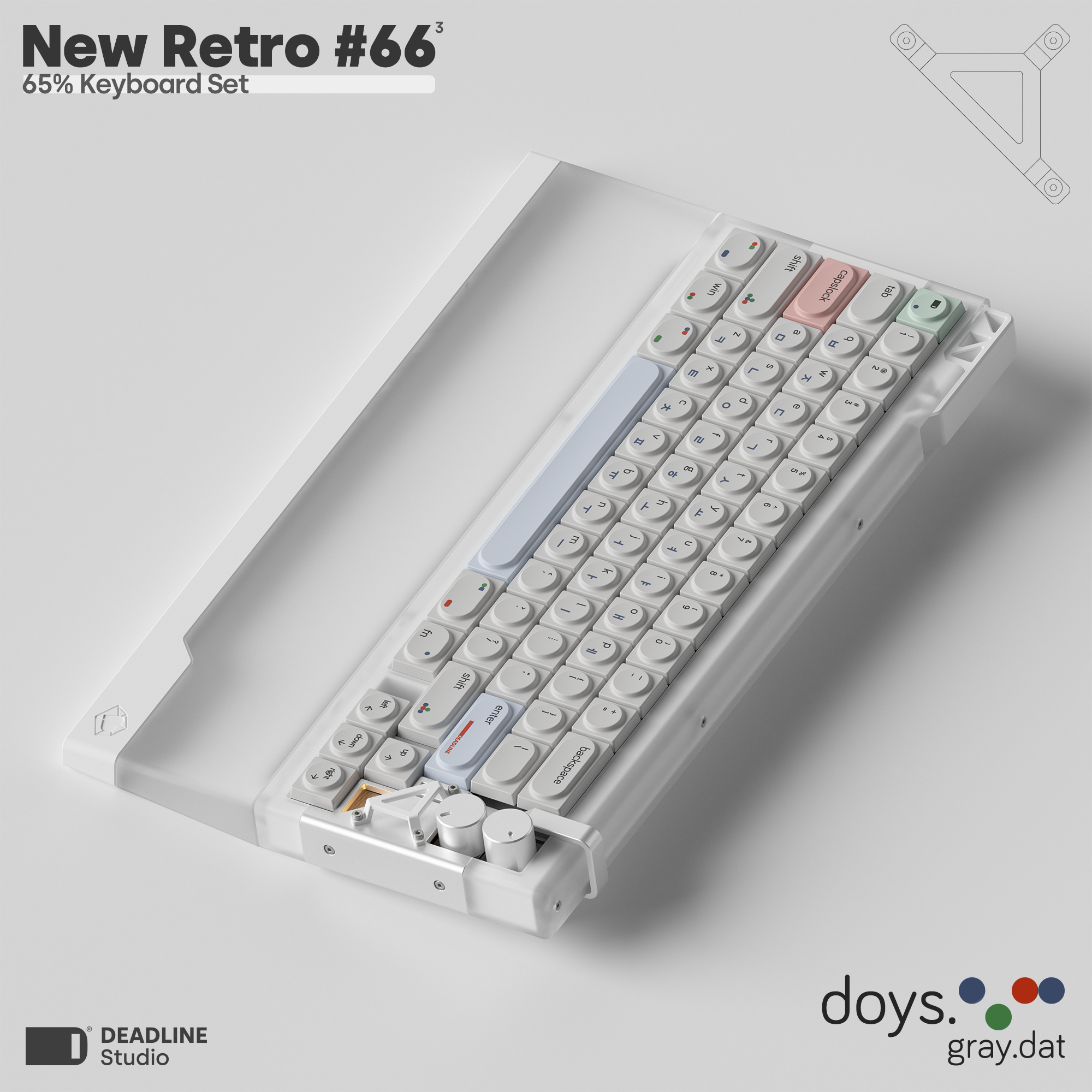 DEADLINE Studio NewRetro#66v3 Keyboard Kit - Group-Buy