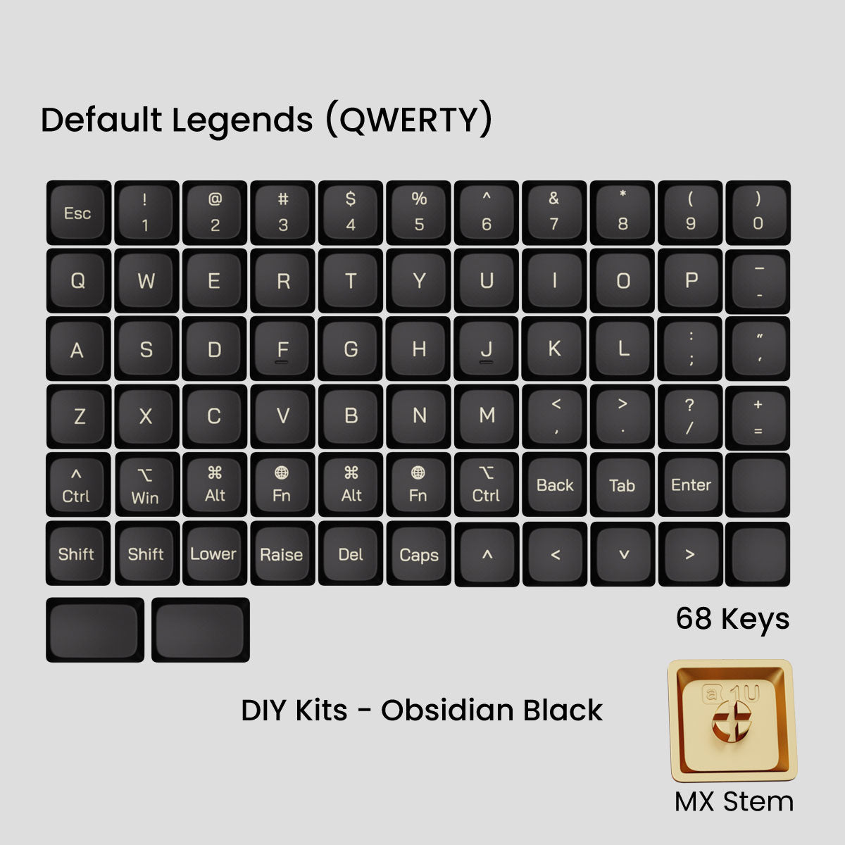 Awekeys Low Profile Metal Keycaps - Group-Buy