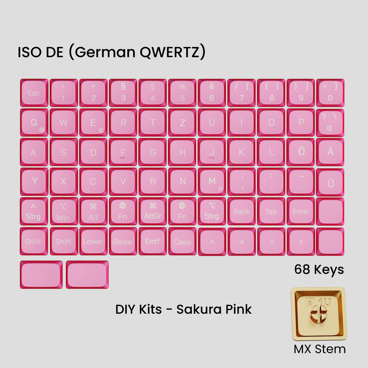 Awekeys Low Profile Metal Keycaps - Group-Buy